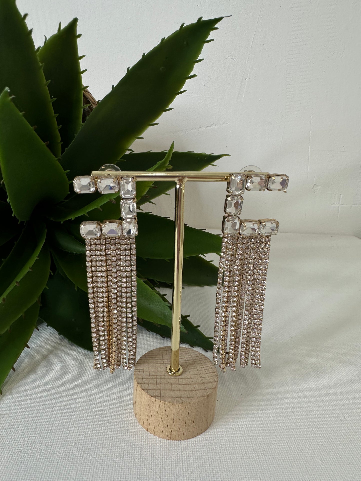 ORECCHINI LUNGHI STRASS