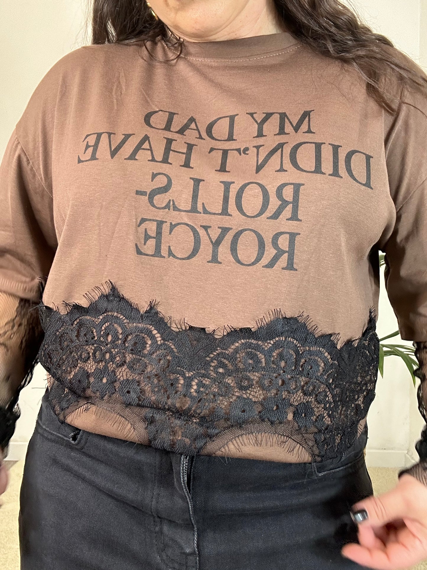 MAGLIA CON MANICA IN PIZZO
