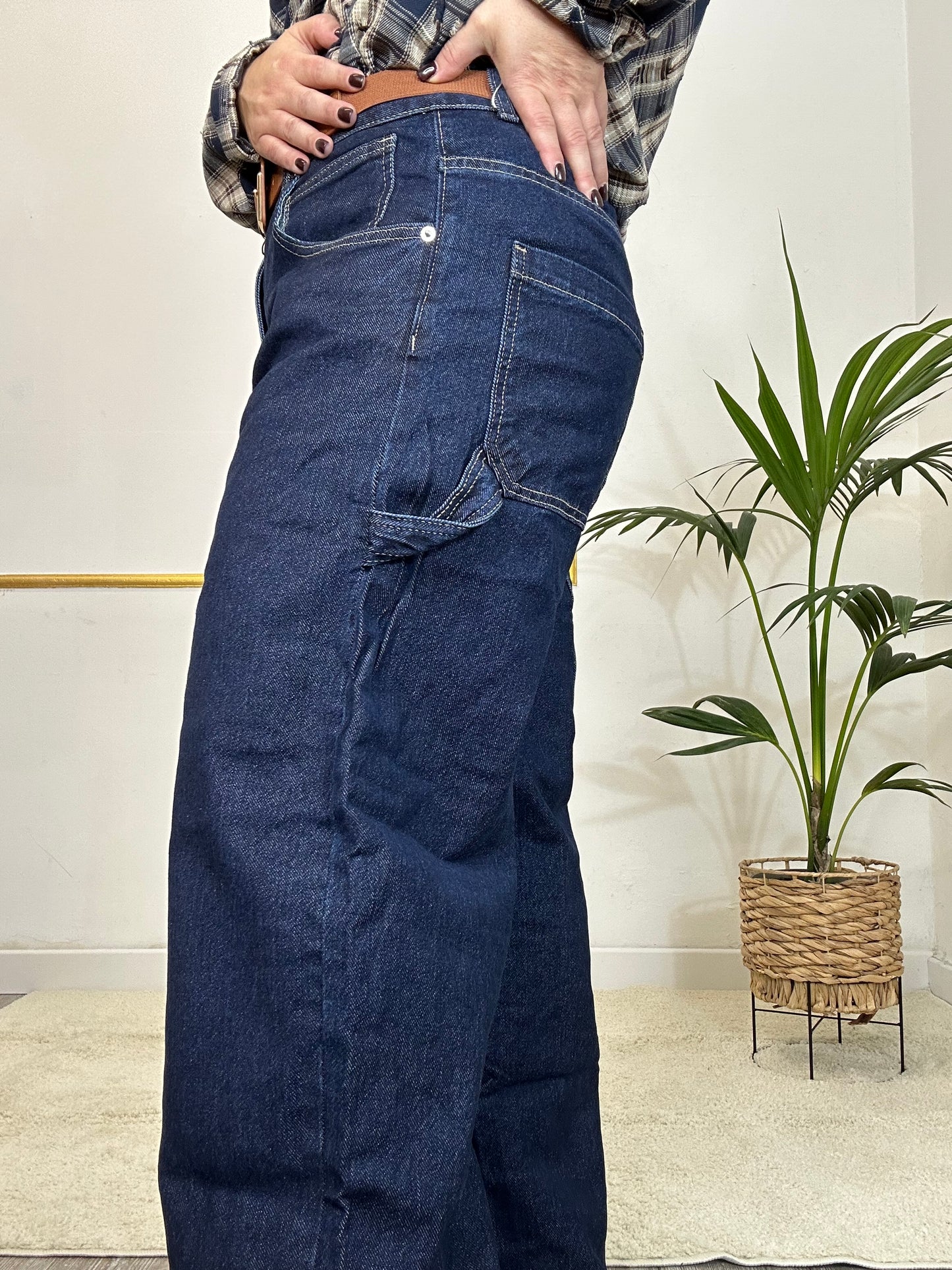 JEANS BAGGY BLÙ SCURO