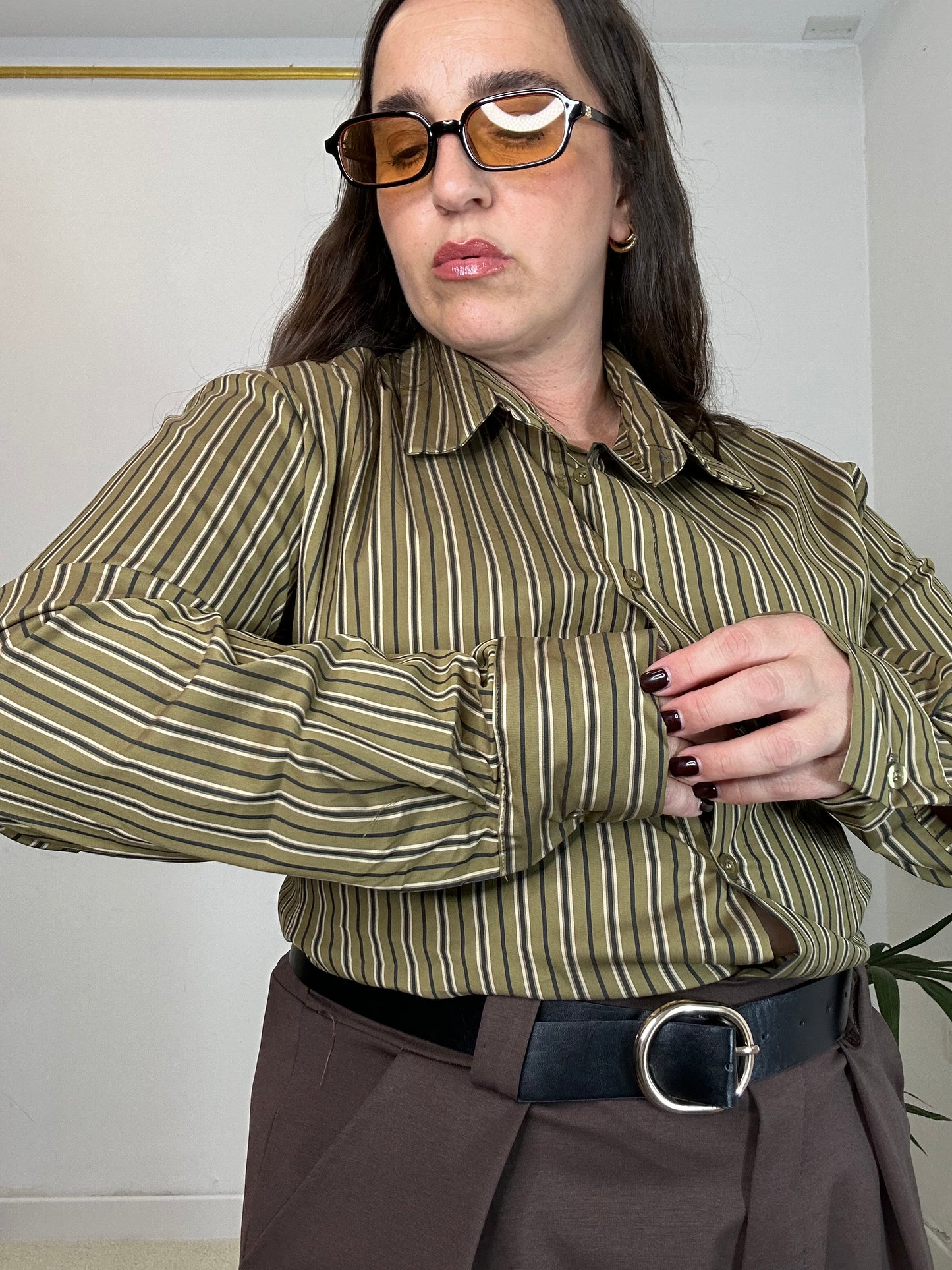 CAMICIA RIGHE DUE COLORI