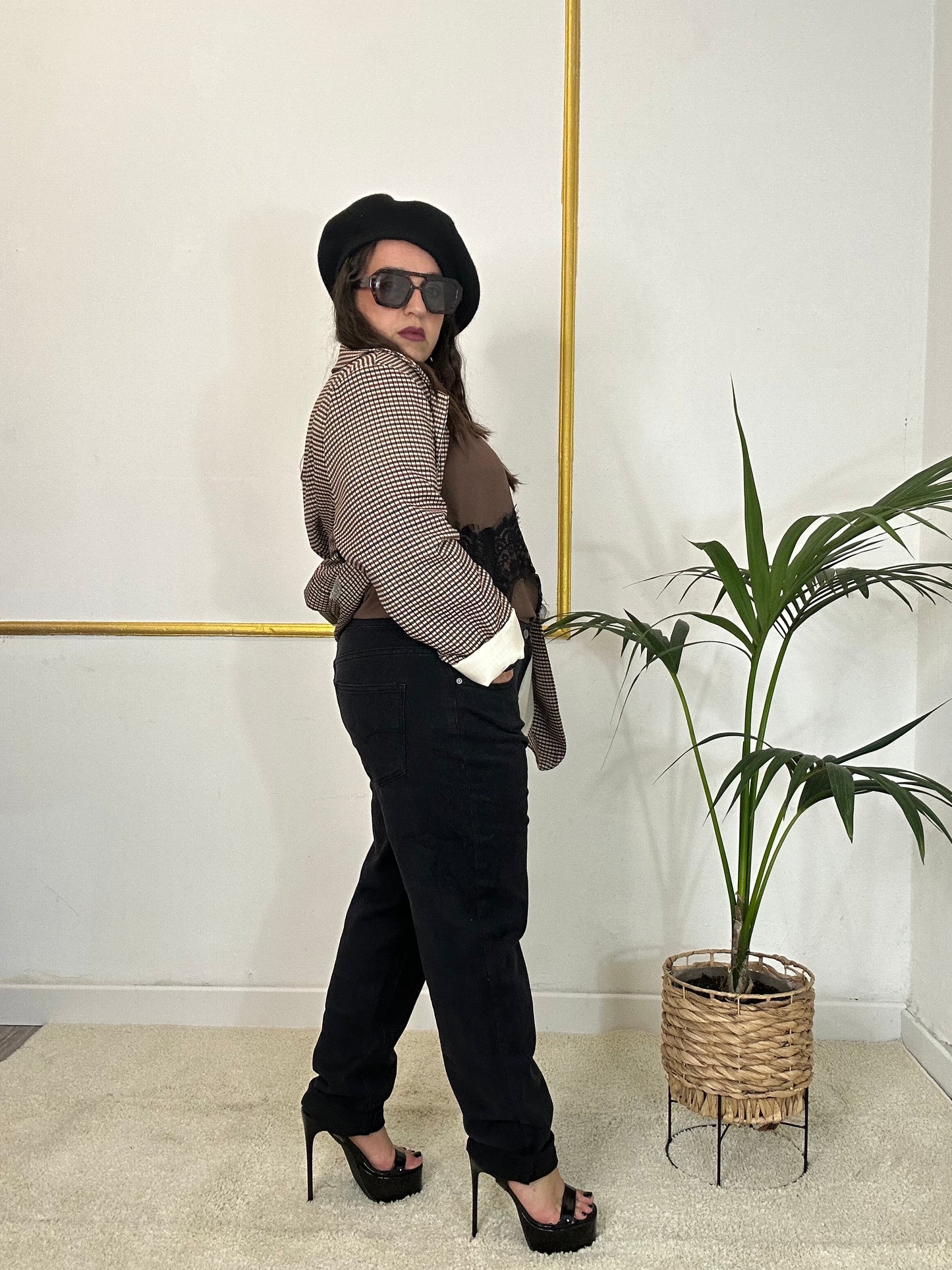 JEANS NERO LINEA CURVY