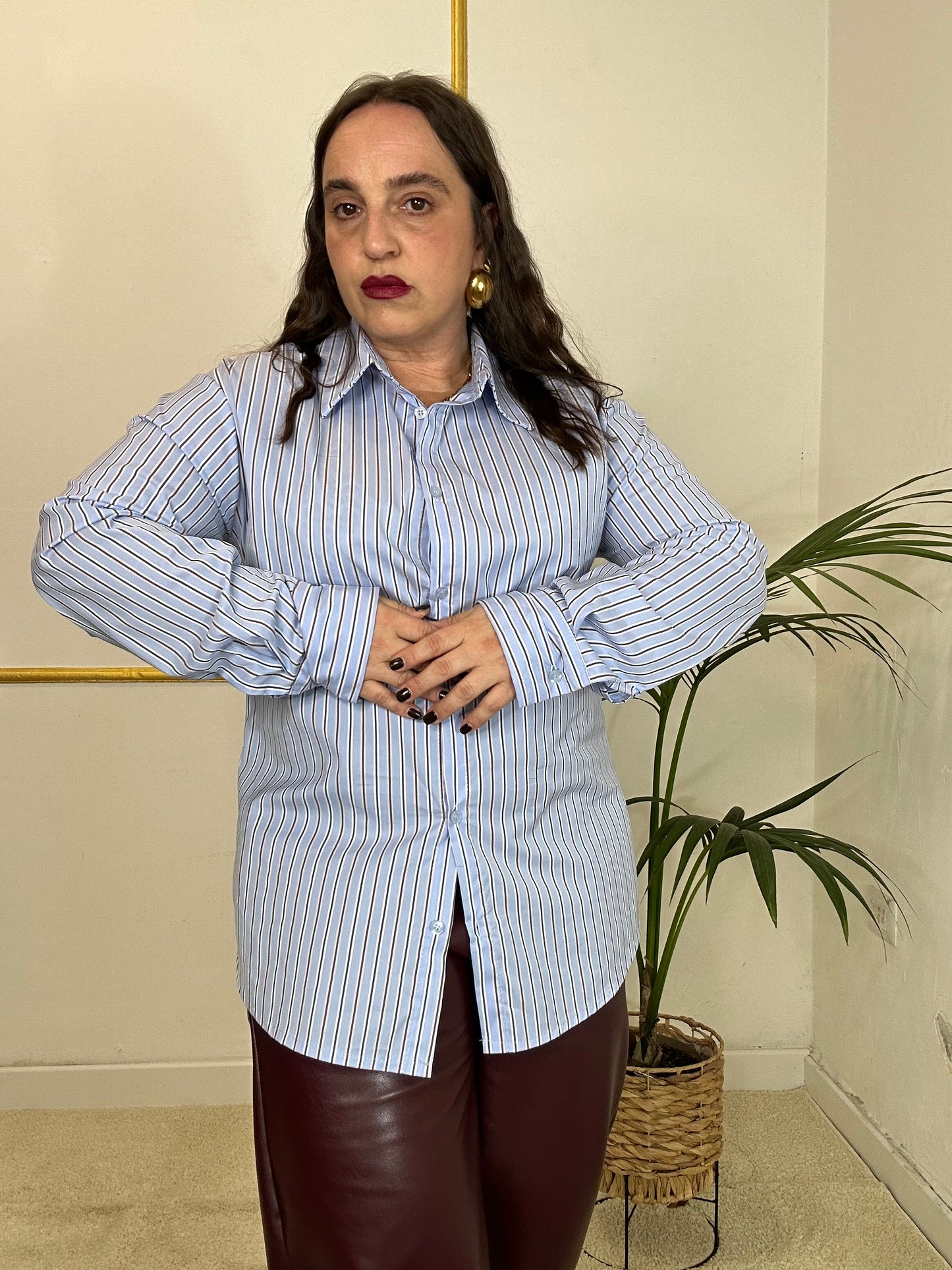 CAMICIA RIGHE DUE COLORI