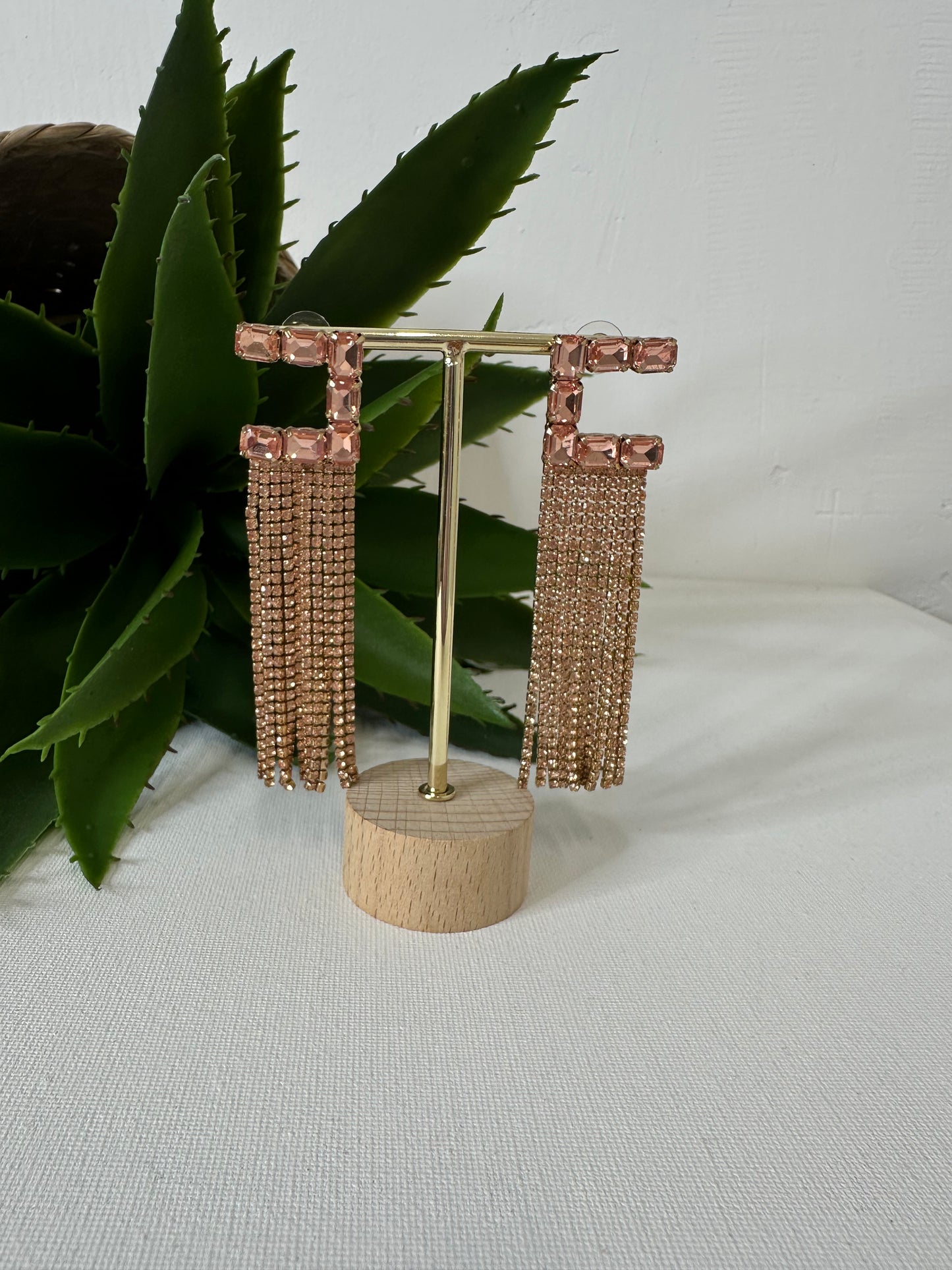 ORECCHINI LUNGHI STRASS