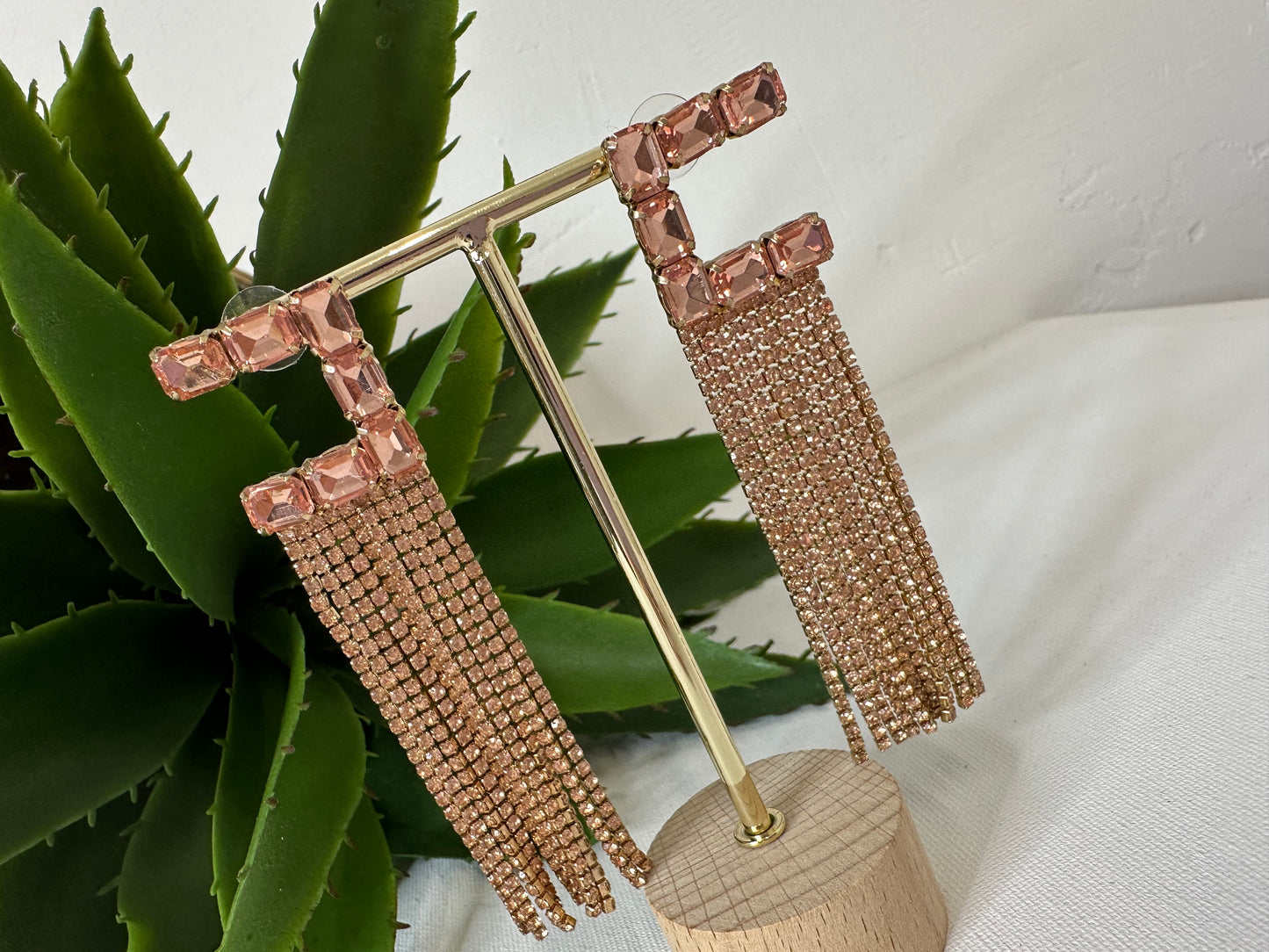 ORECCHINI LUNGHI STRASS