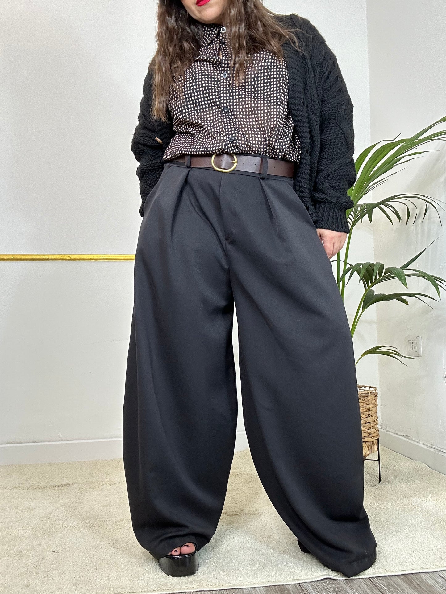 PANTALONE NASTI NERO