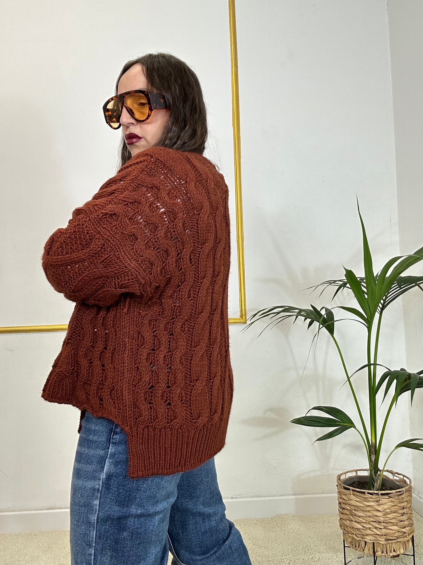 CARDIGAN GIORGIA RUGGINE