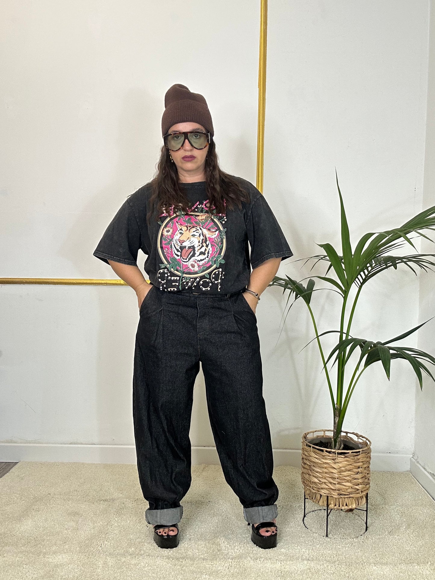JEANS GRIGIO SCURO