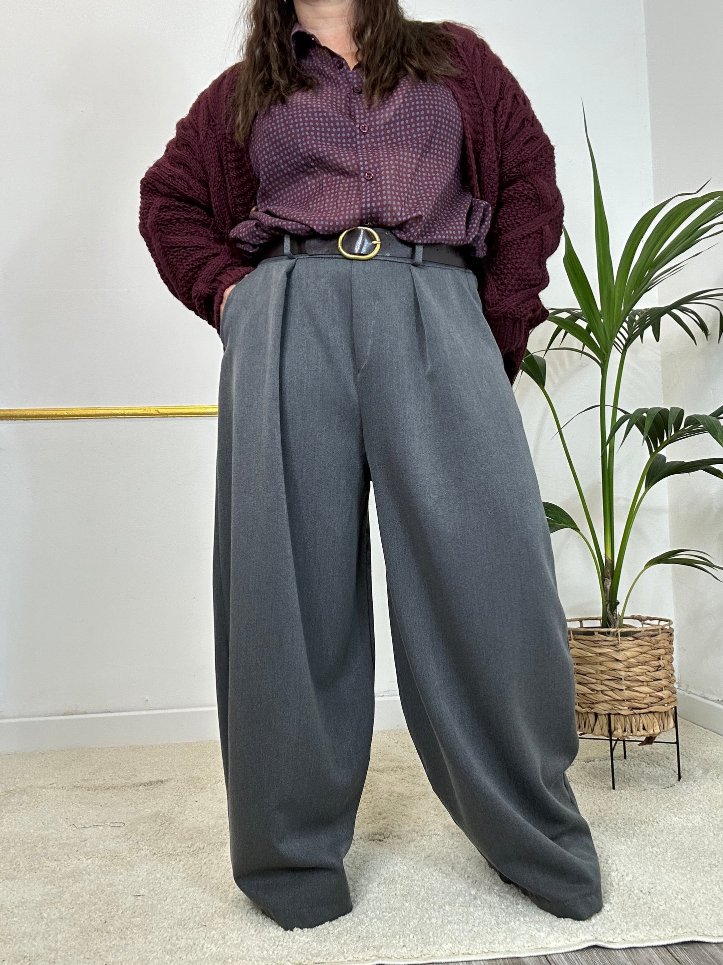 PANTALONE NASTI GRIGIO