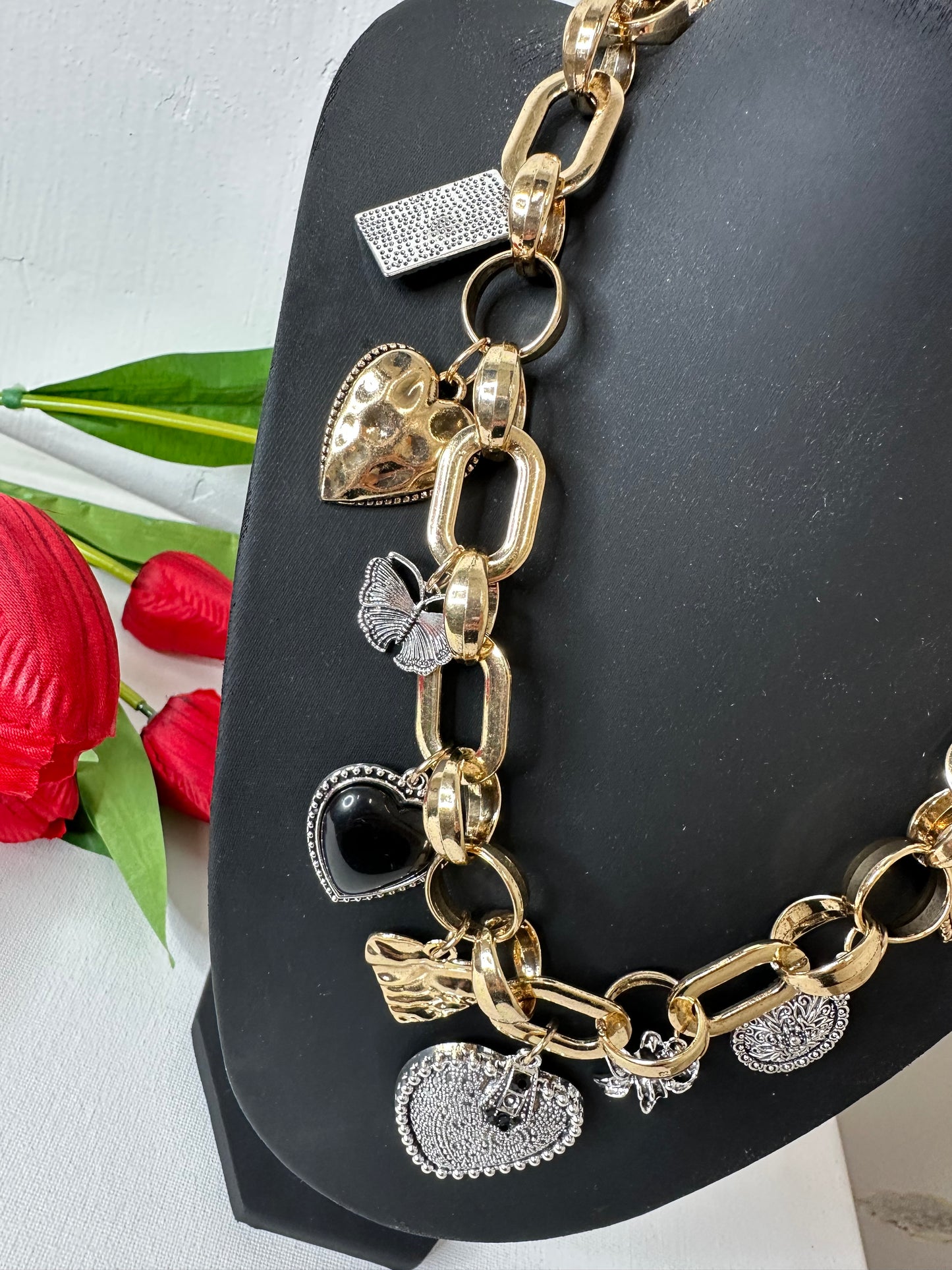 COLLANA CHARM CUORI
