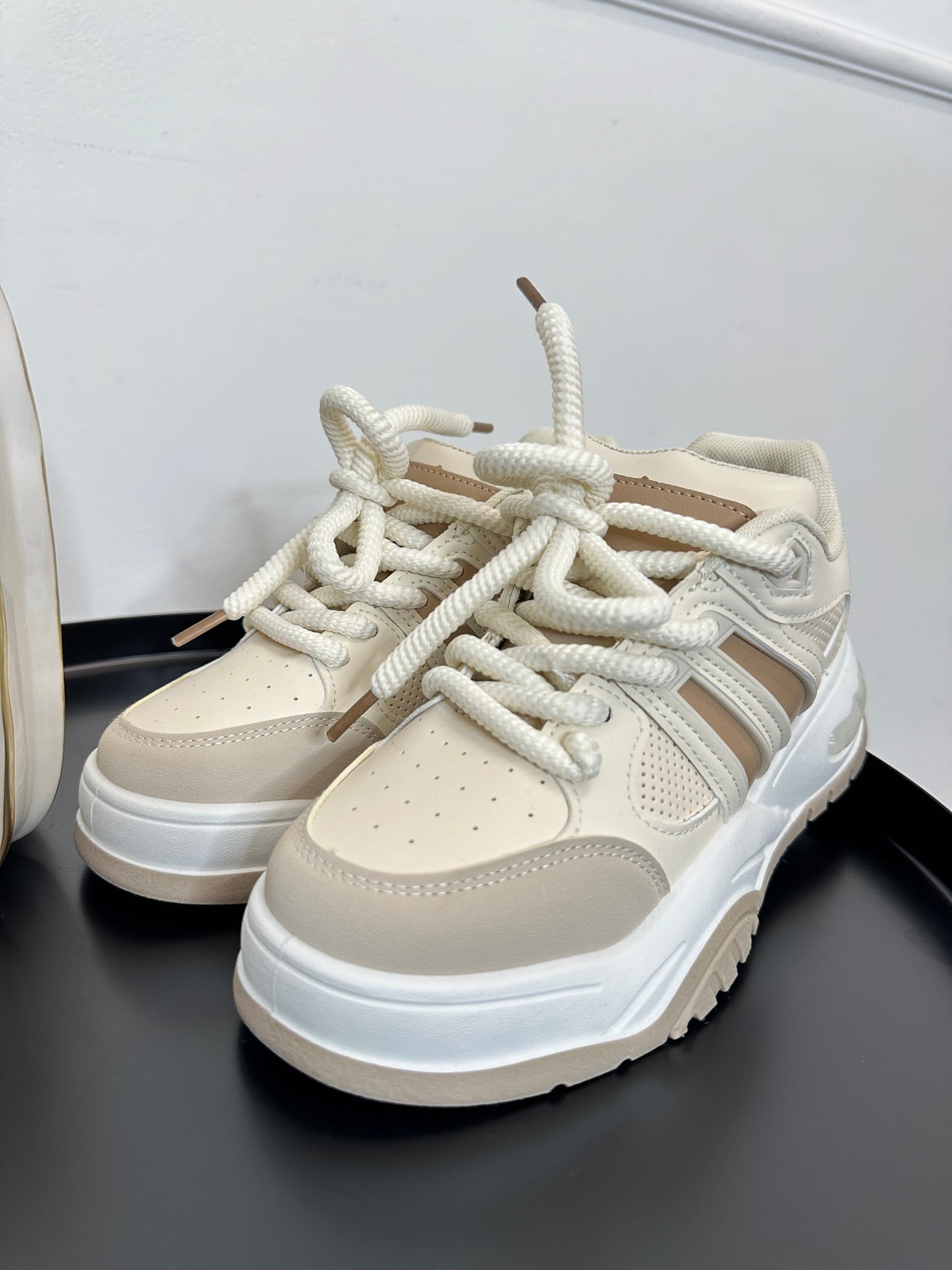 Scarpa tennis beige