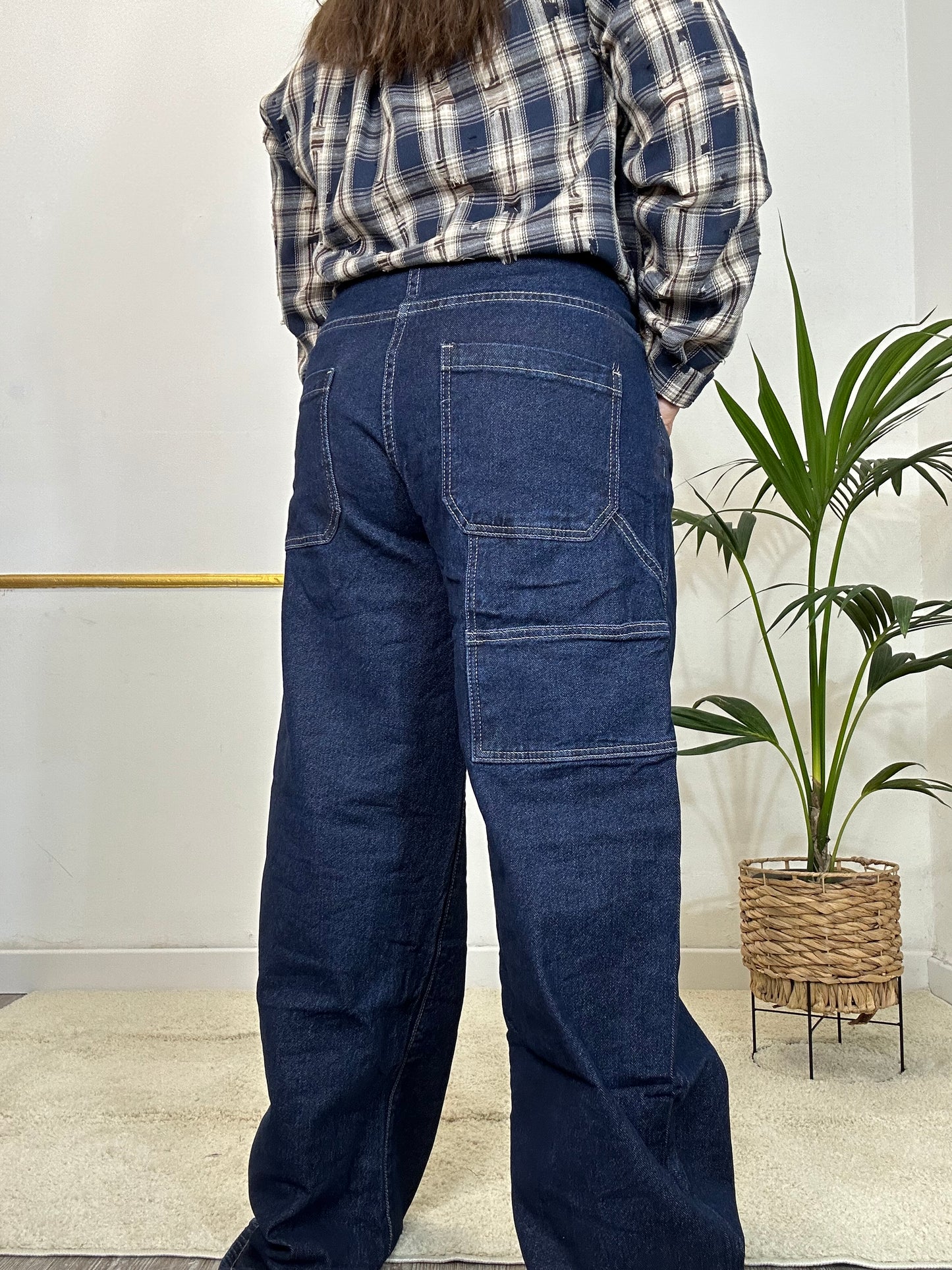 JEANS BAGGY BLÙ SCURO