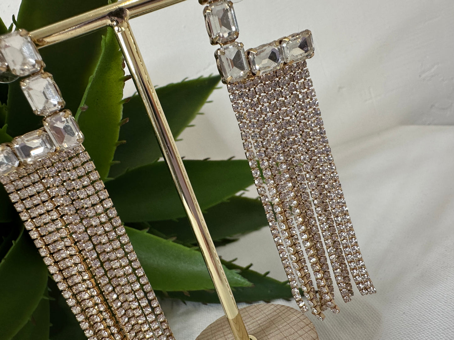 ORECCHINI LUNGHI STRASS