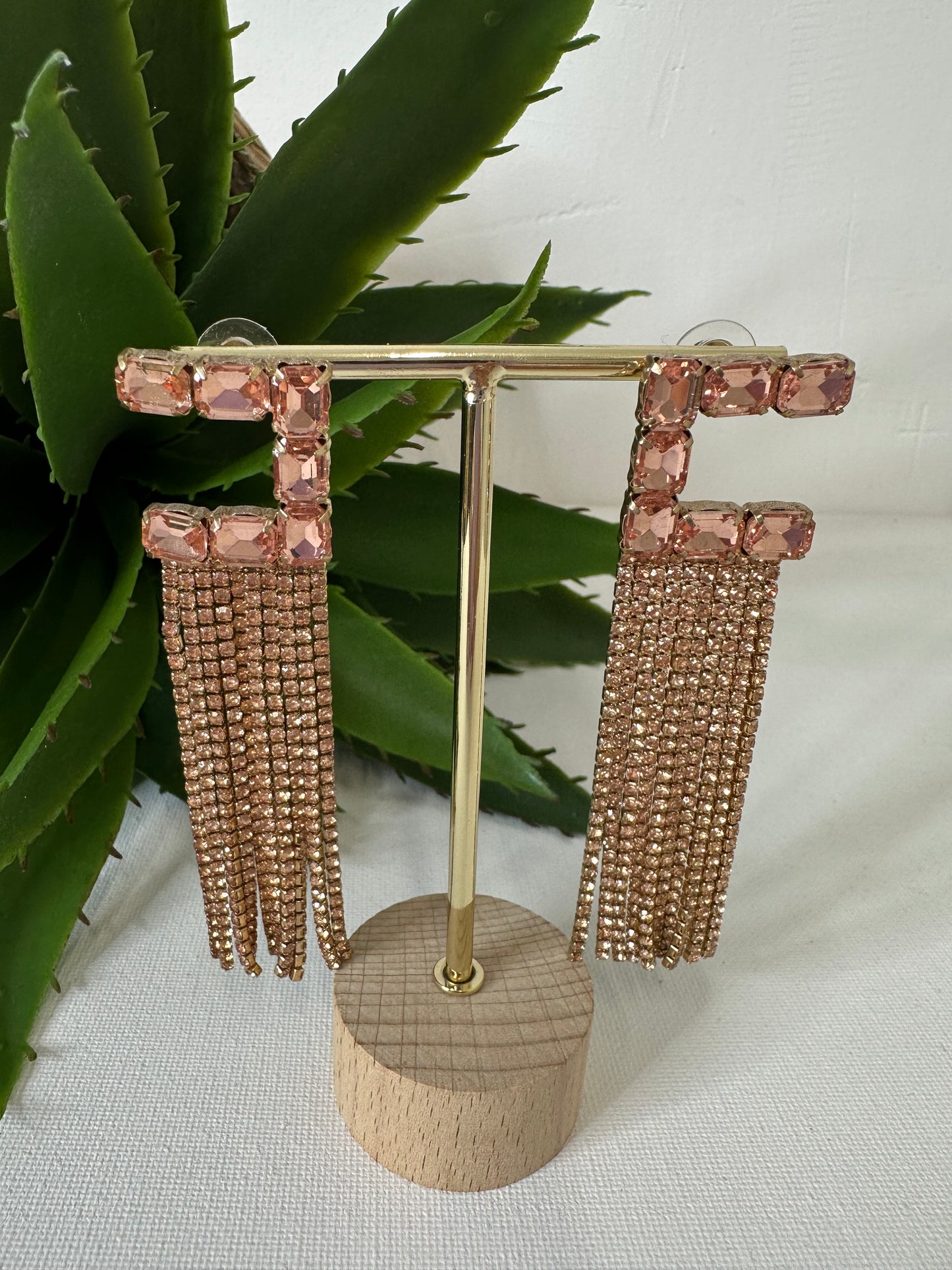 ORECCHINI LUNGHI STRASS