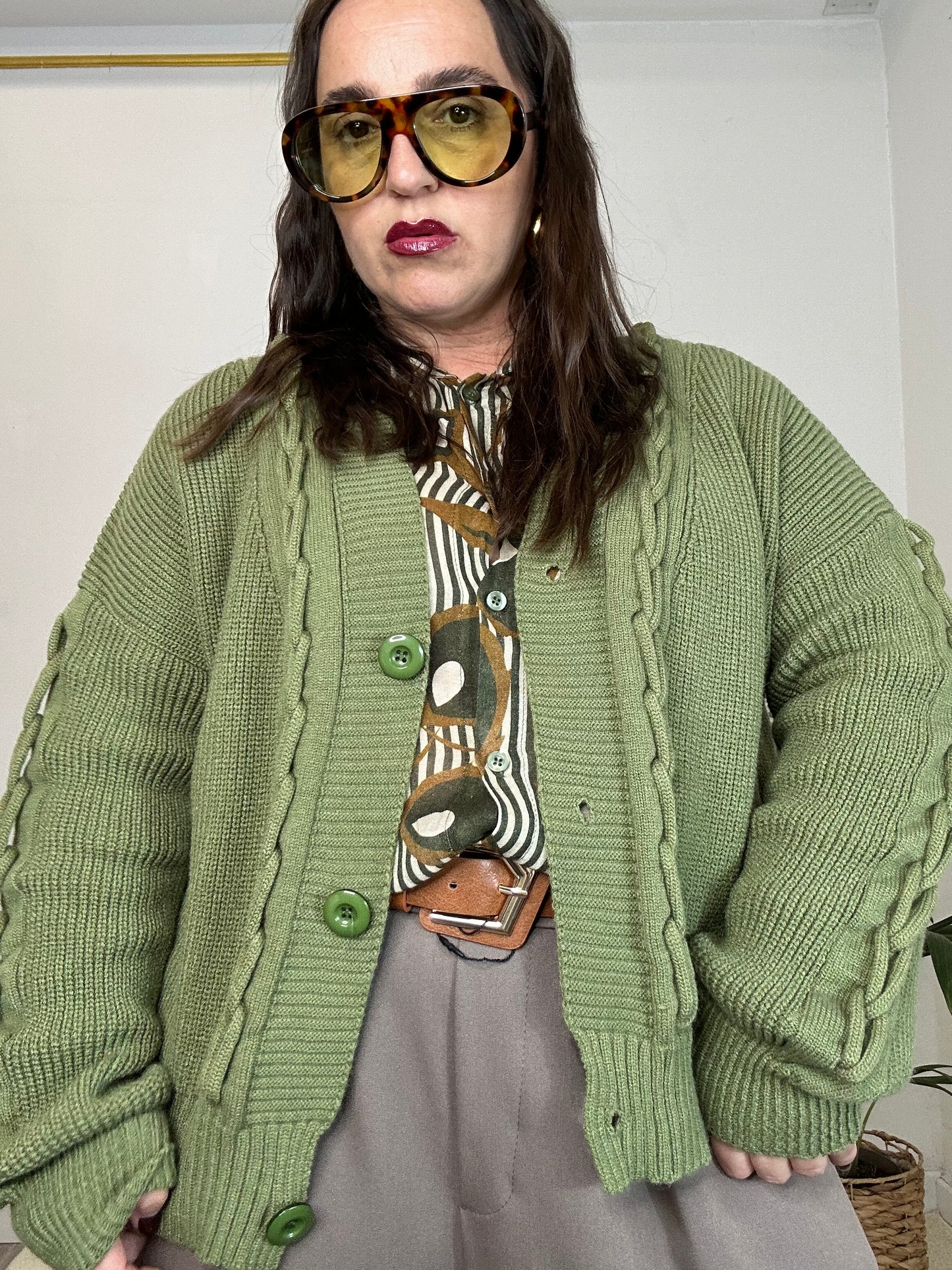 CARDIGAN TRECCIA PIÙ COLORI
