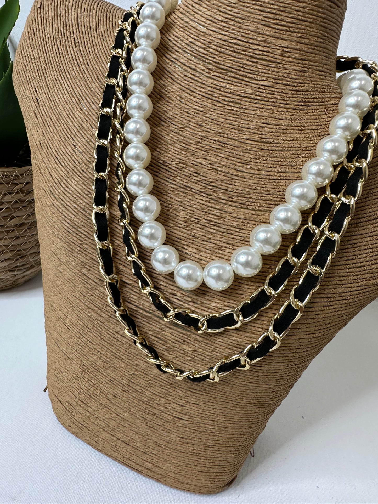 Collana perle più fili