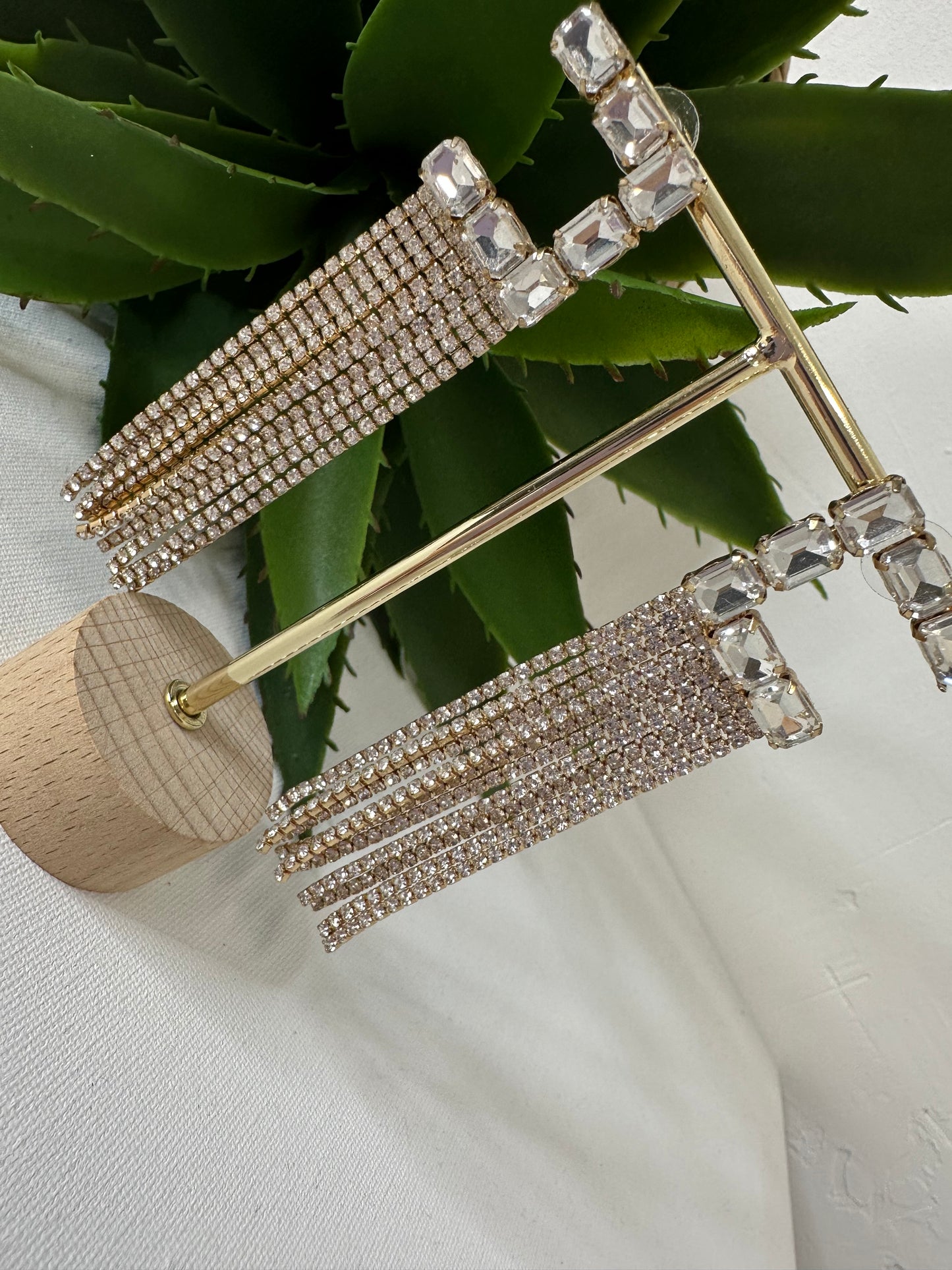 ORECCHINI LUNGHI STRASS
