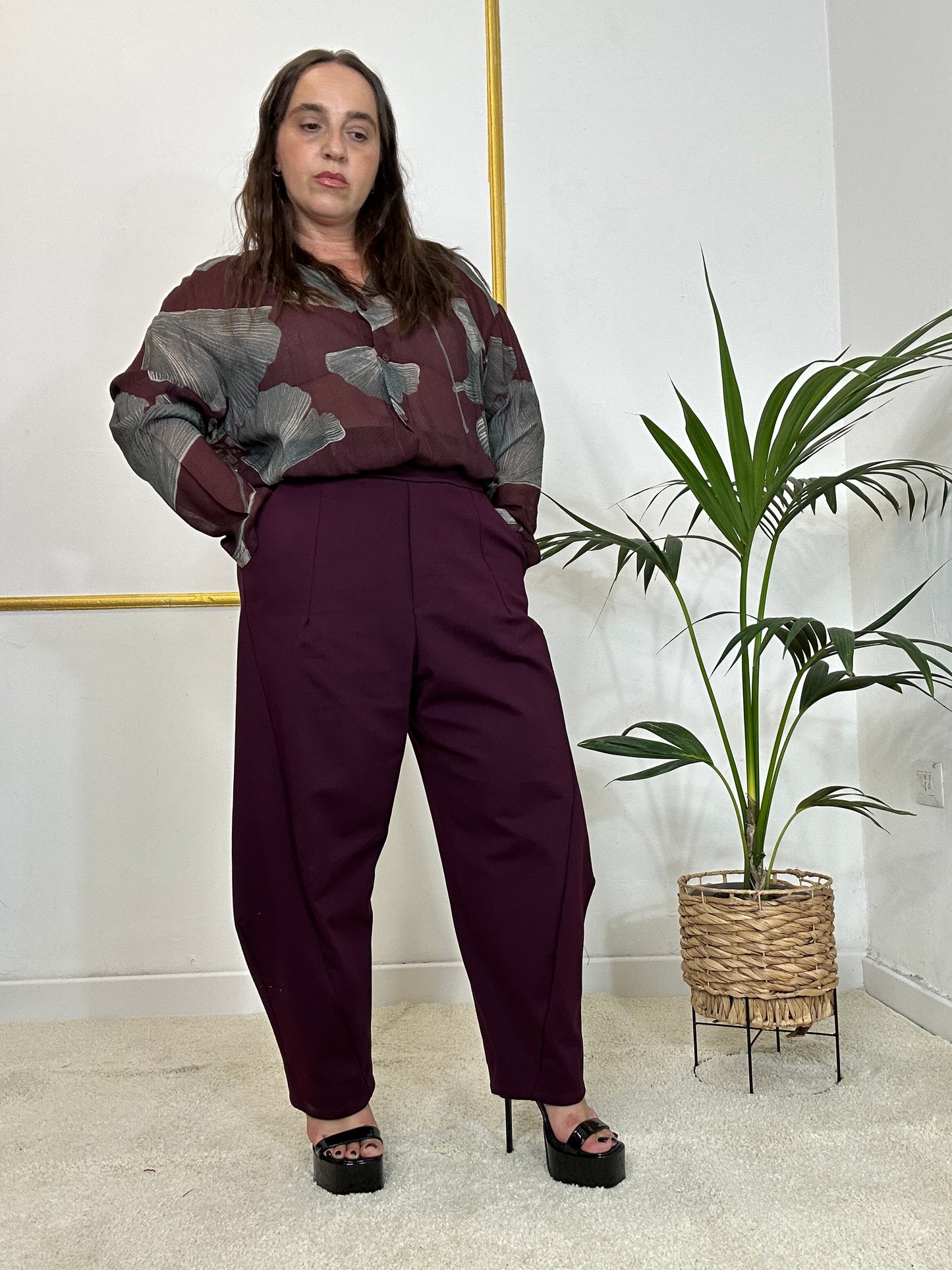 PANTALONE BEA BORGOGNA