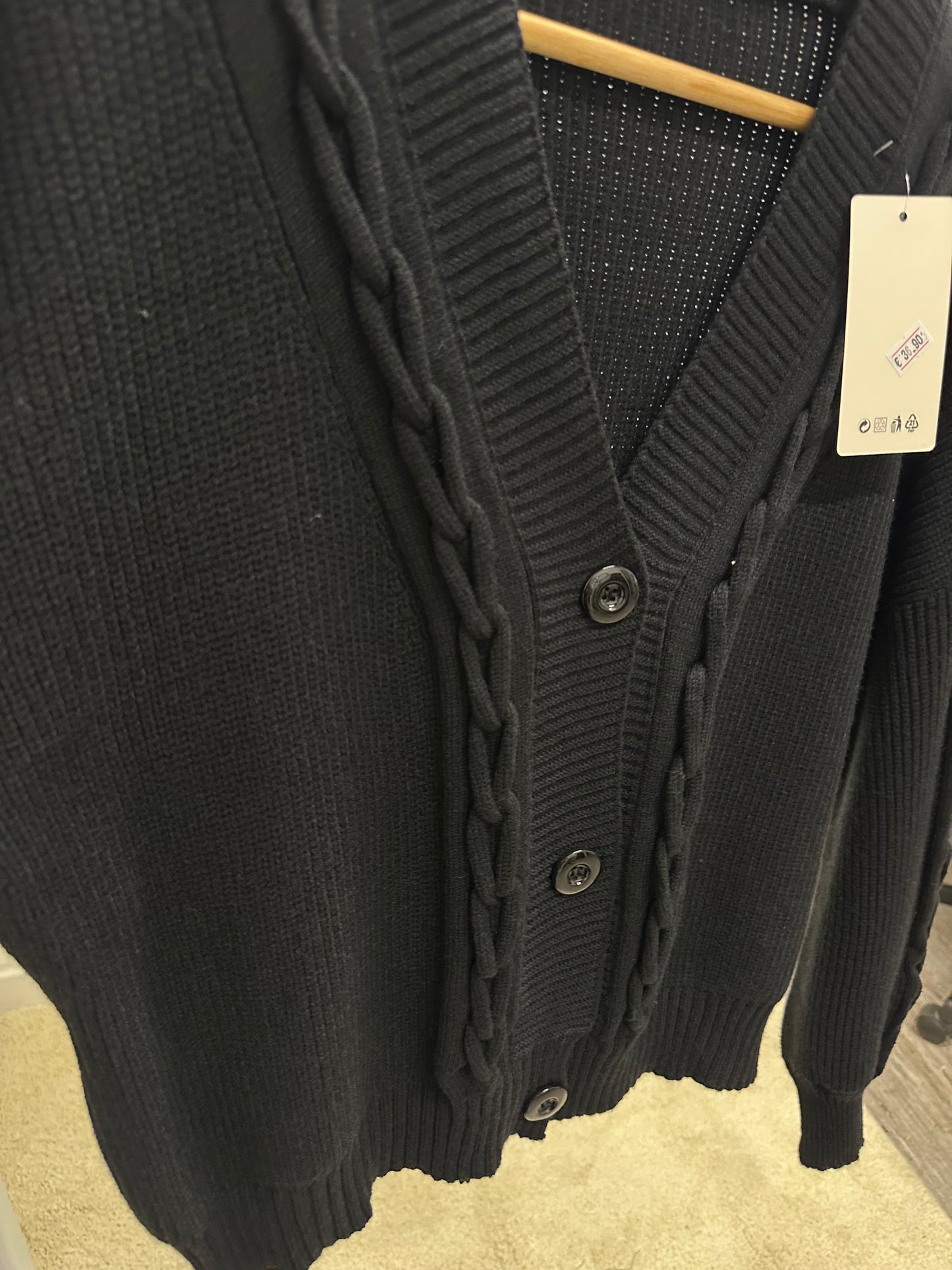 CARDIGAN TRECCIA PIÙ COLORI