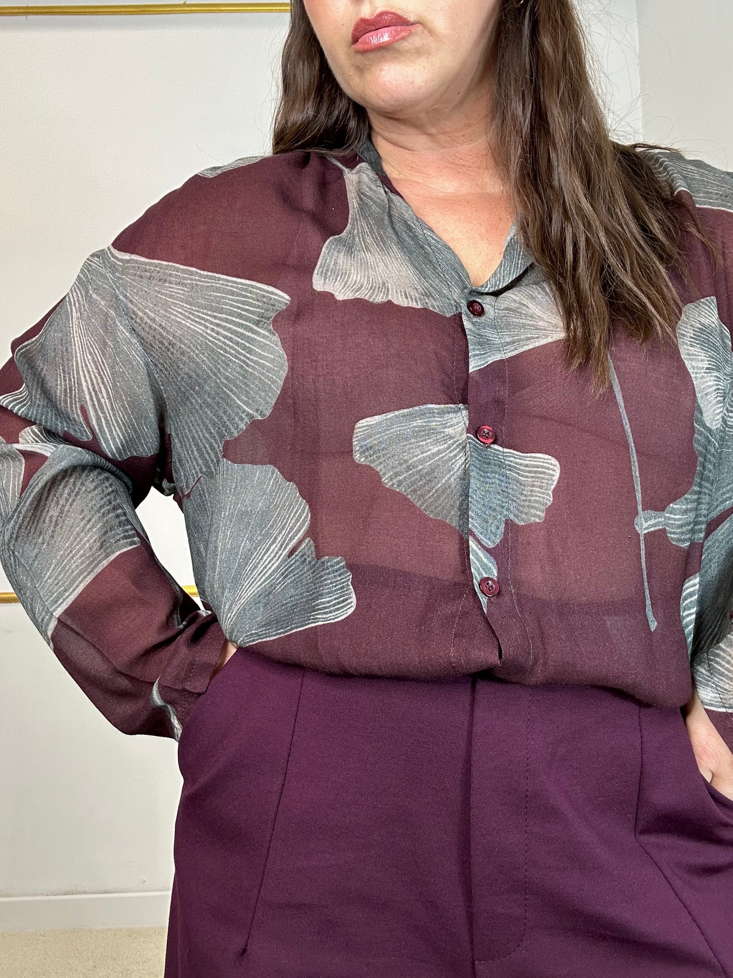 CAMICIA FANTASIA FOGLIA