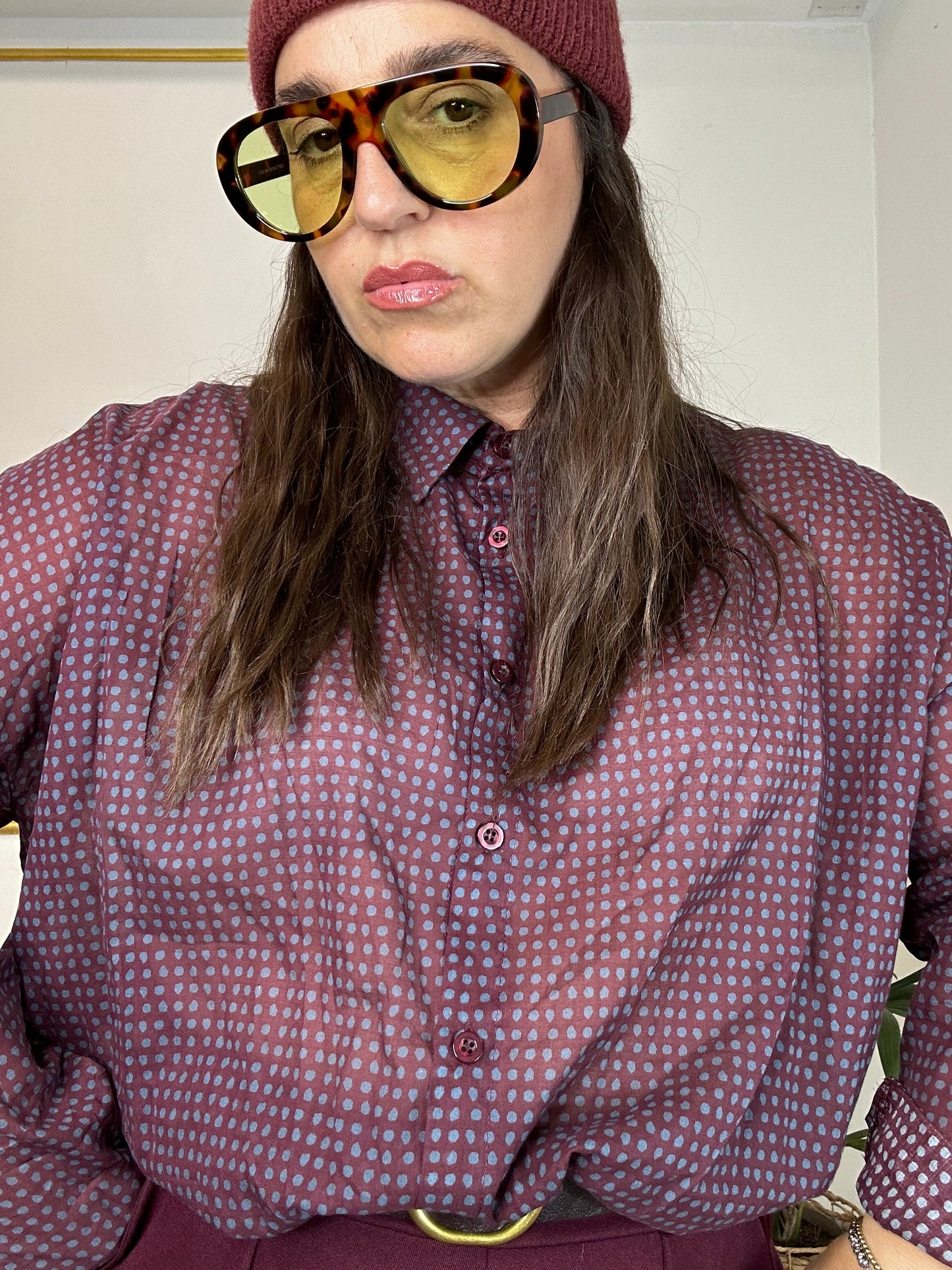 CAMICIA POIS BORGOGNA