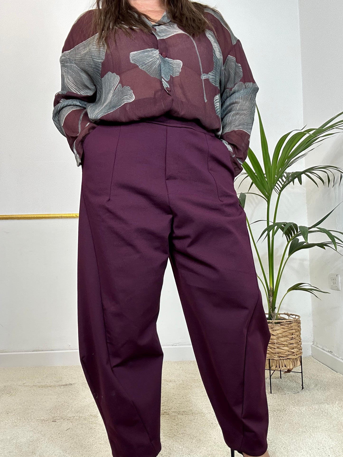 PANTALONE BEA BORGOGNA