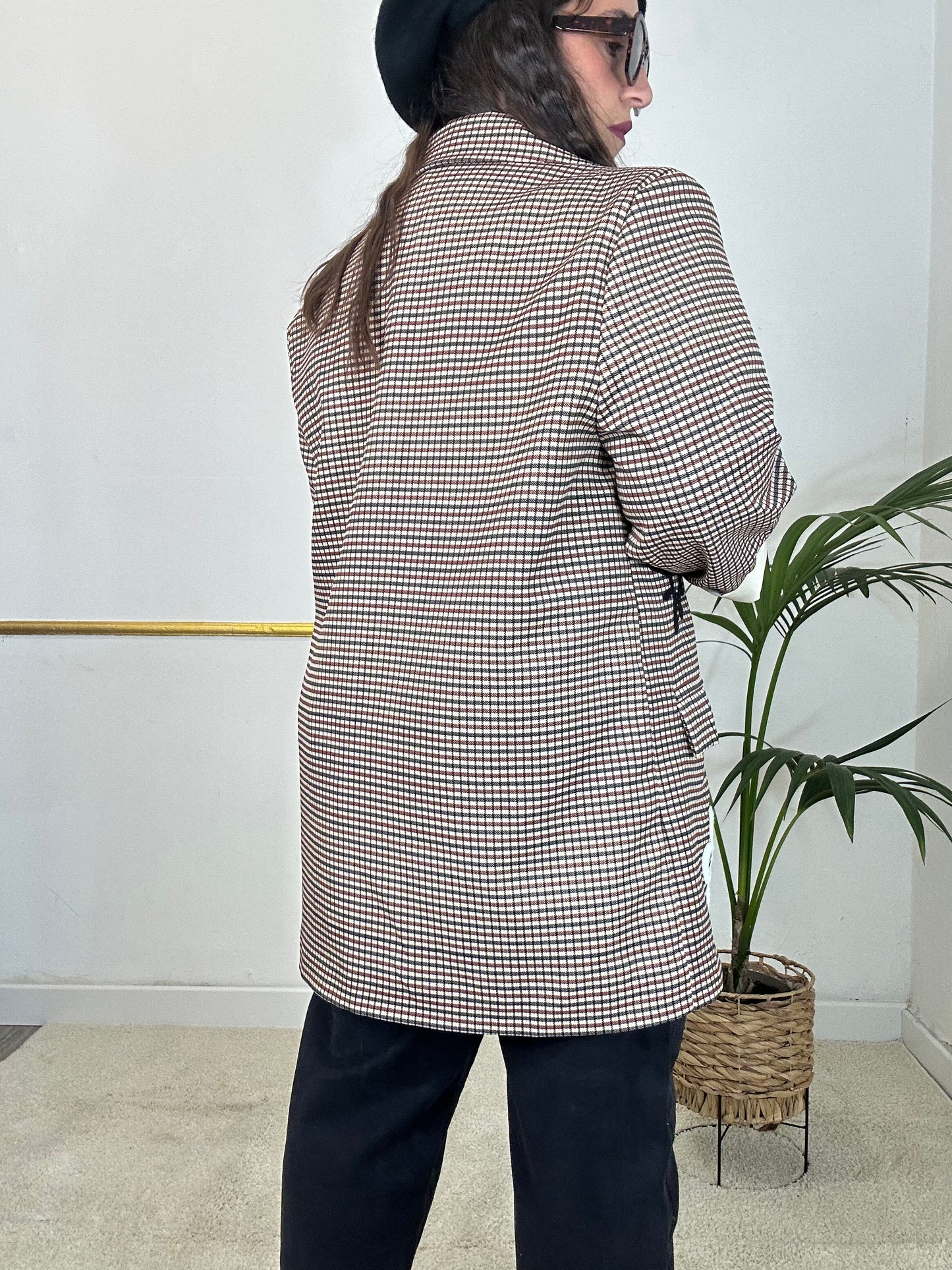 GIACCA QUADRETTO CON PATCH