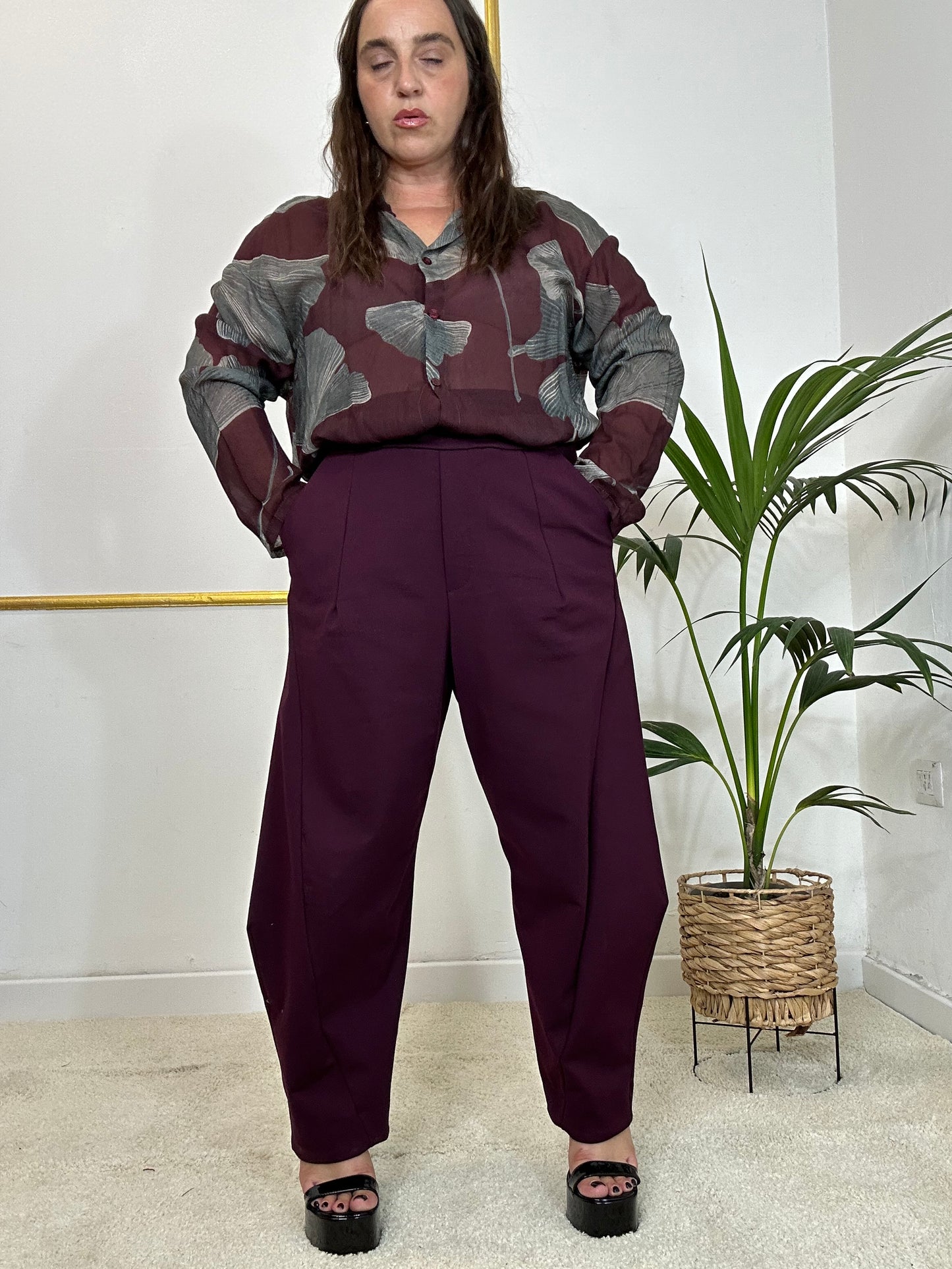 PANTALONE BEA BORGOGNA