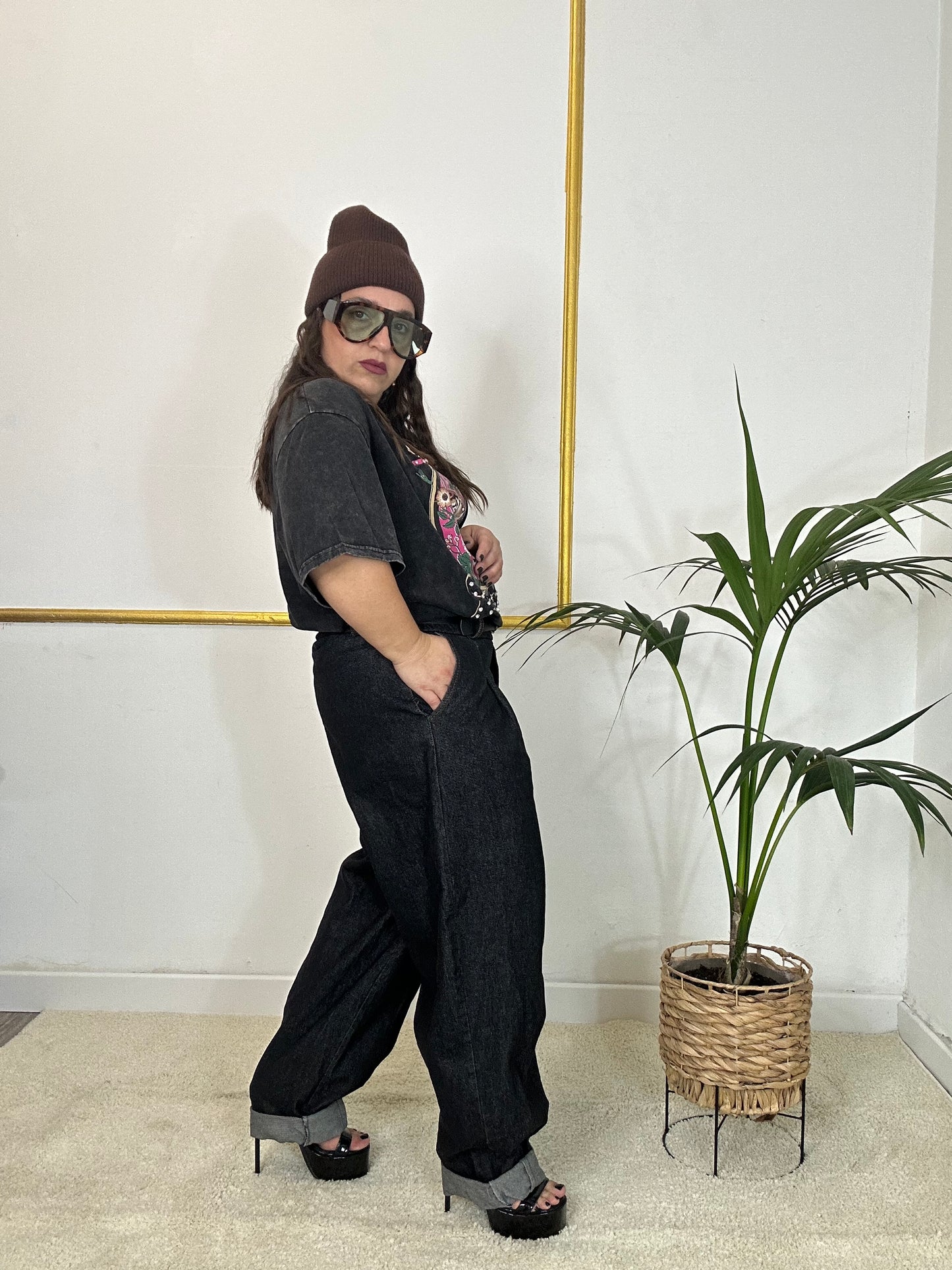 JEANS GRIGIO SCURO