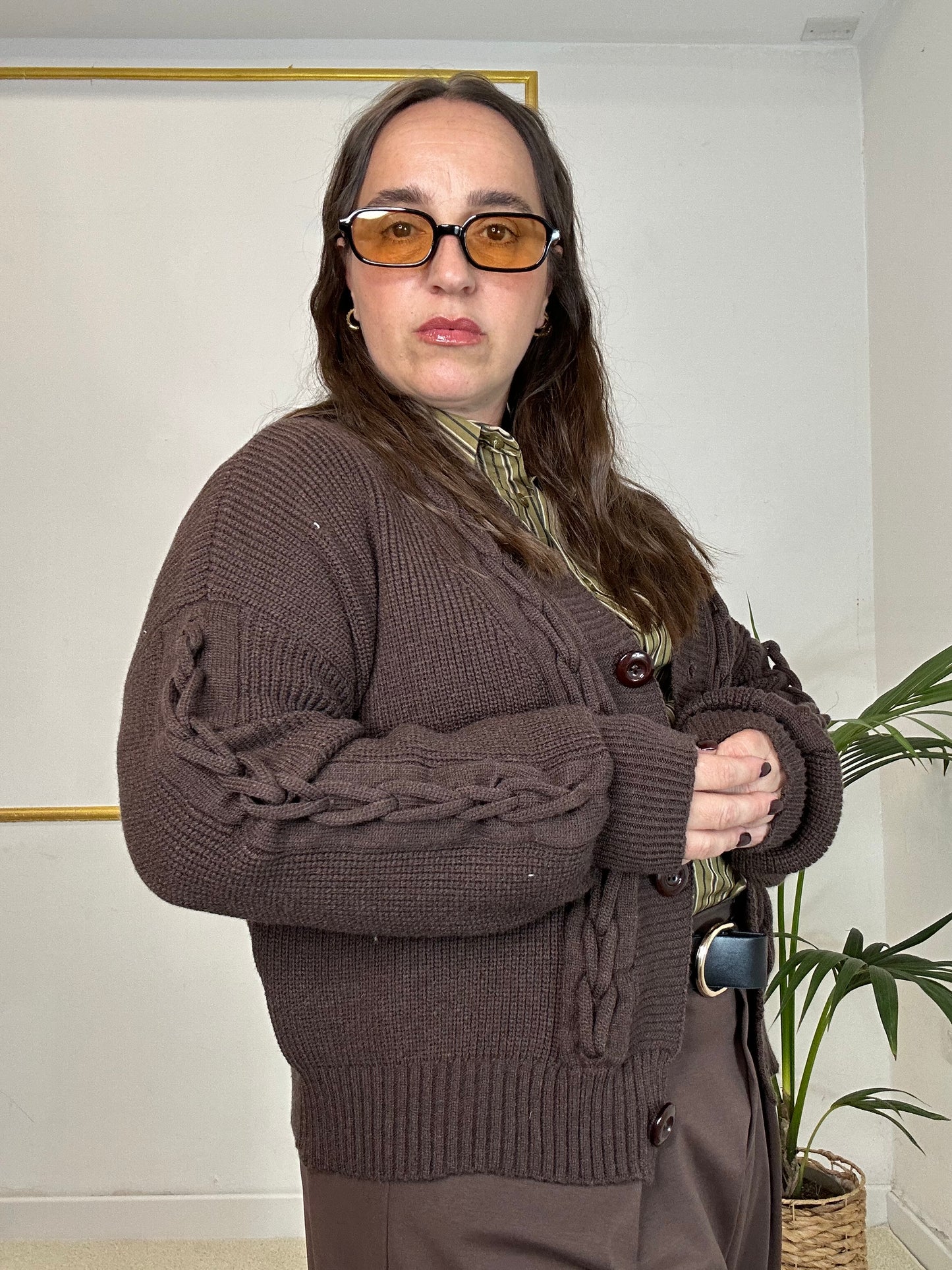 CARDIGAN TRECCIA PIÙ COLORI