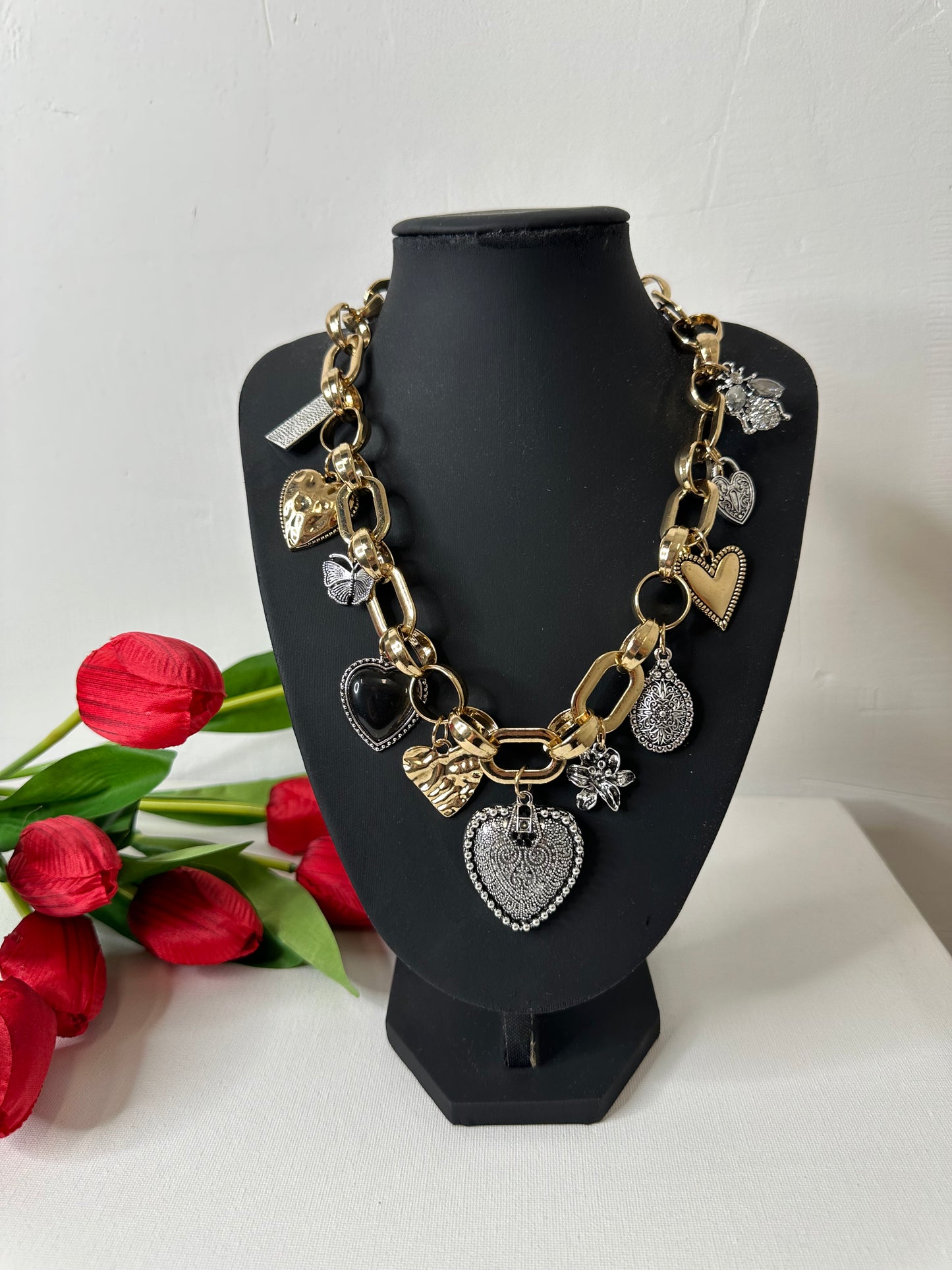 COLLANA CHARM CUORI