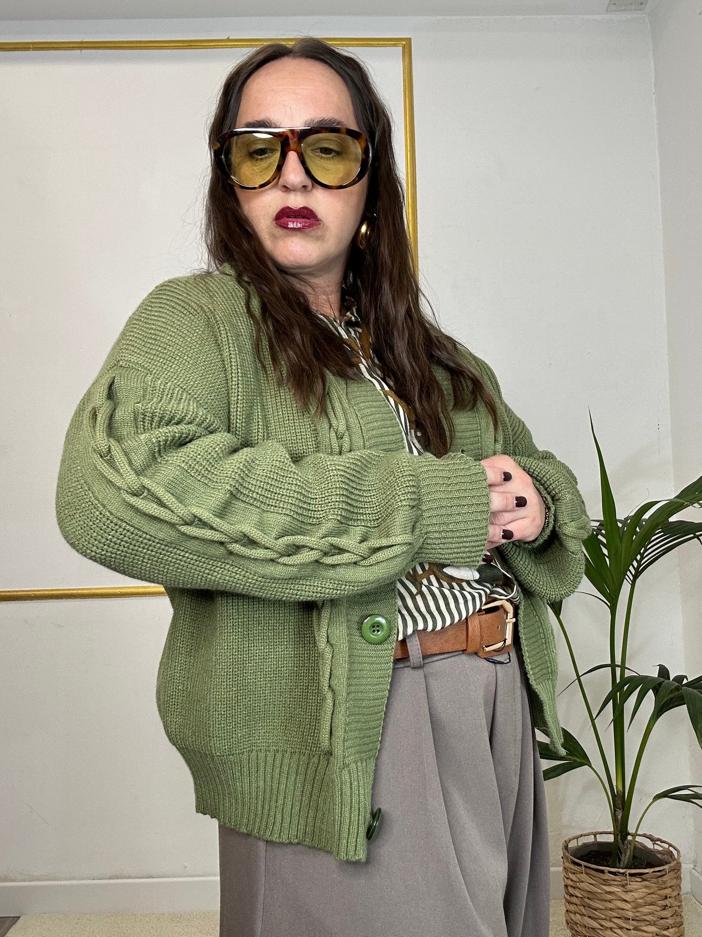 CARDIGAN TRECCIA PIÙ COLORI
