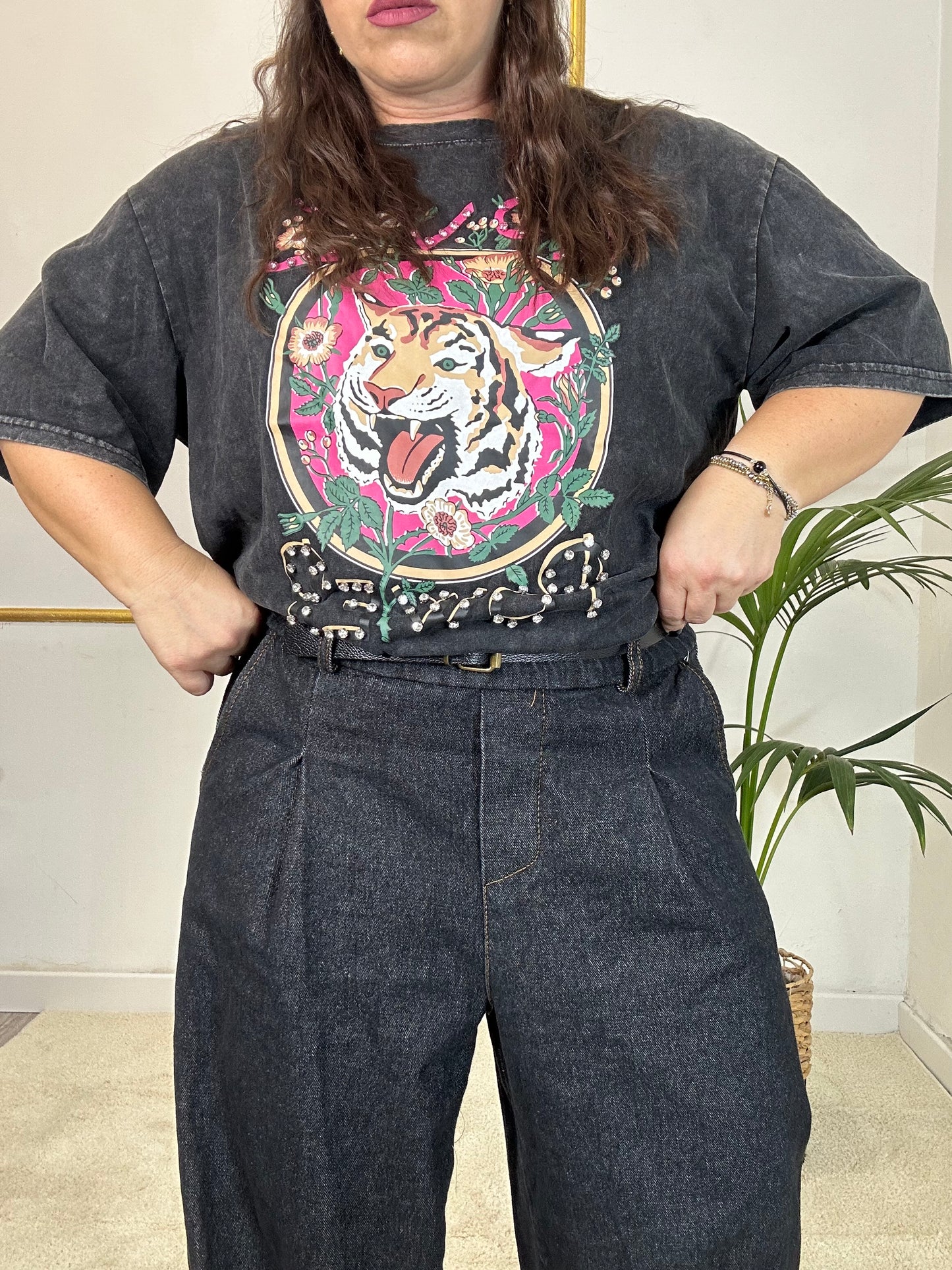 JEANS GRIGIO SCURO