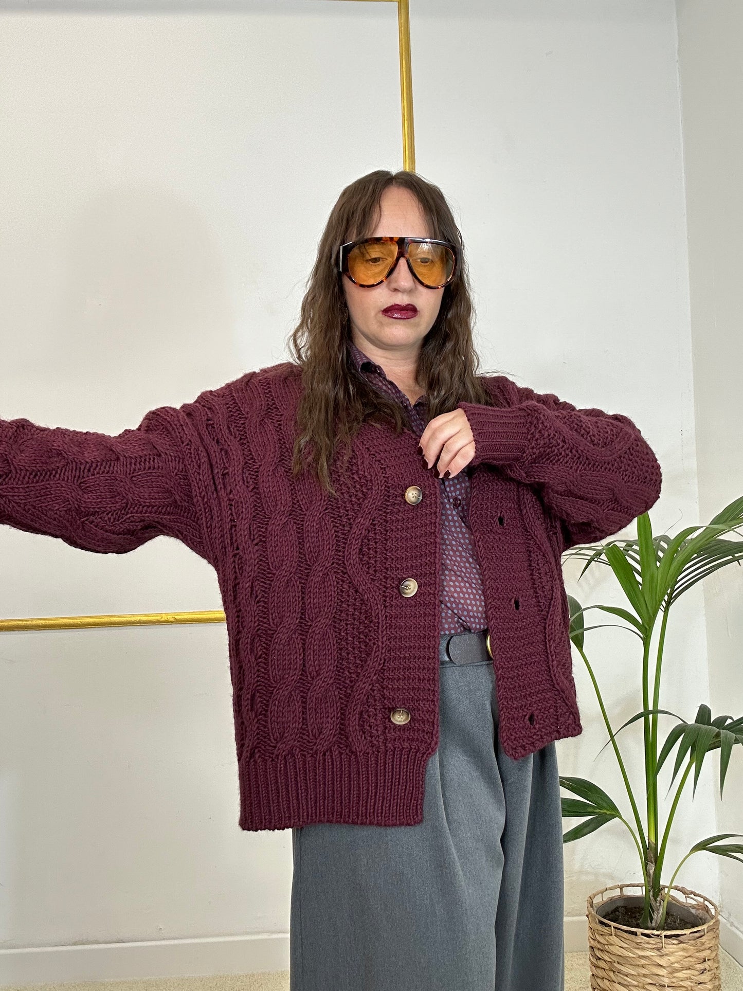 CARDIGAN GIORGIA BORGOGNA