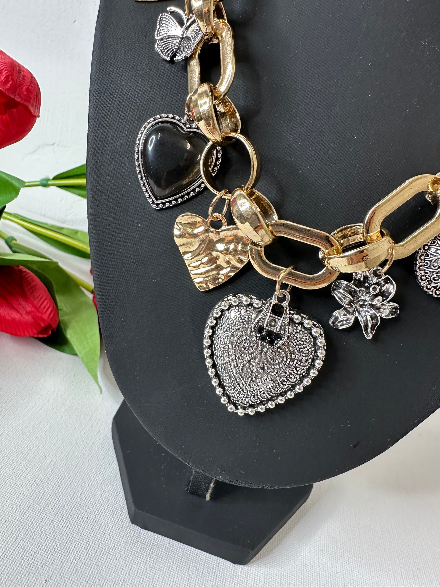 COLLANA CHARM CUORI