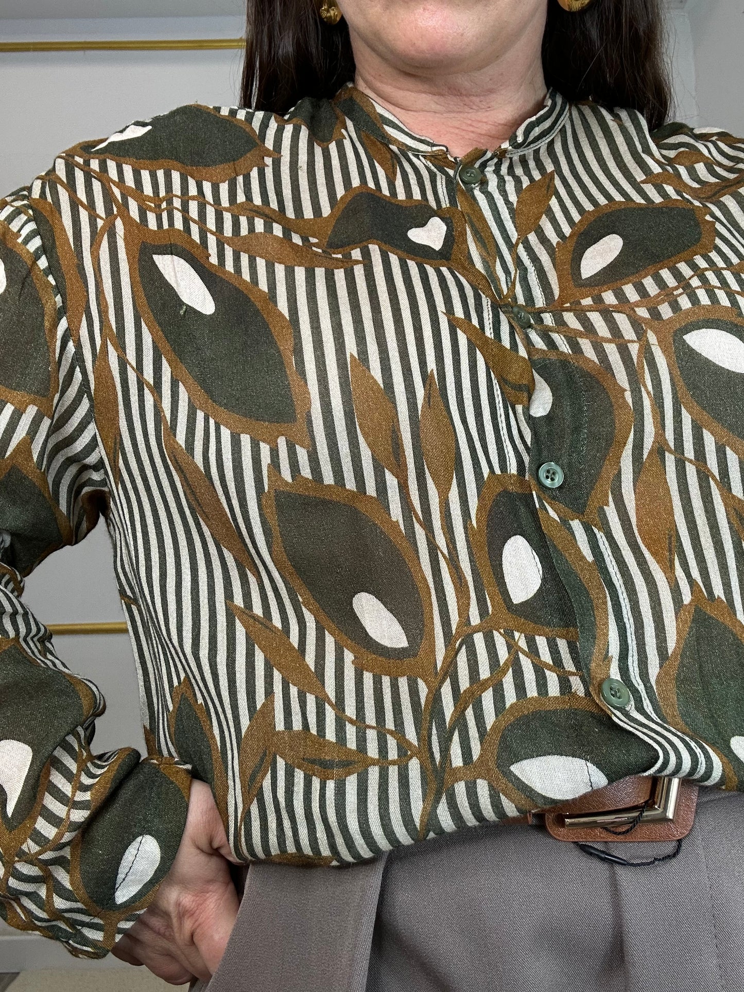 CAMICIA STAMPA FLOREALE ASTRATTA