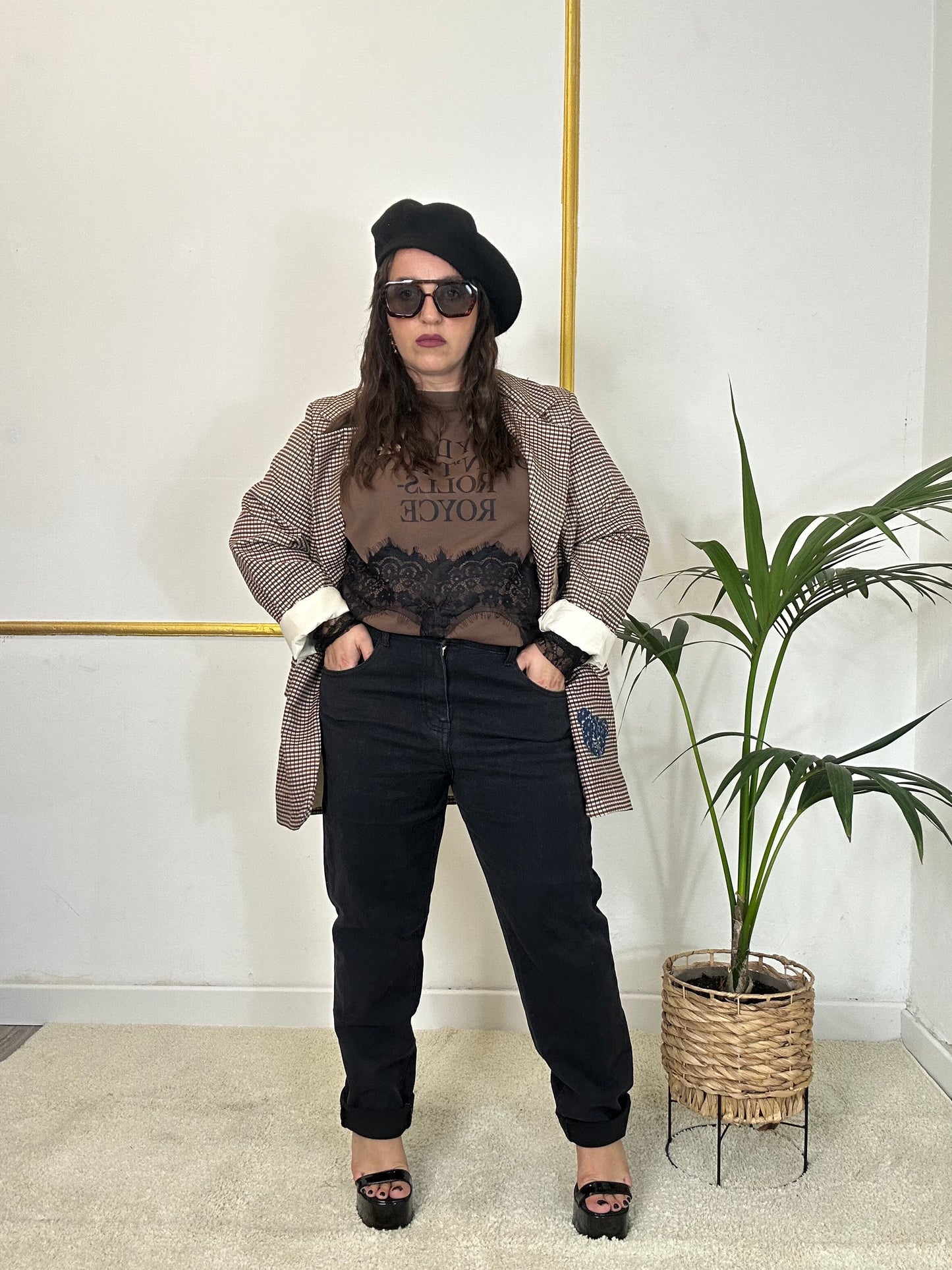 JEANS NERO LINEA CURVY