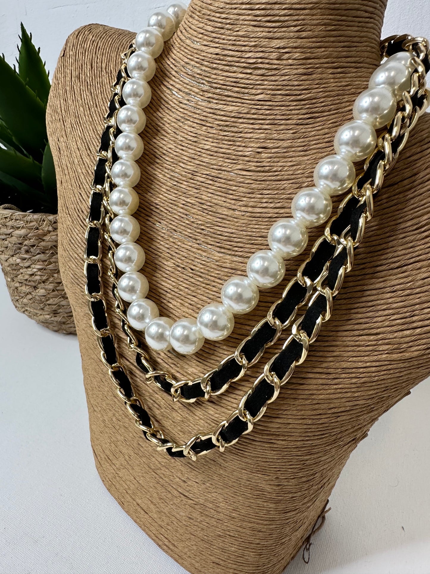 Collana perle più fili