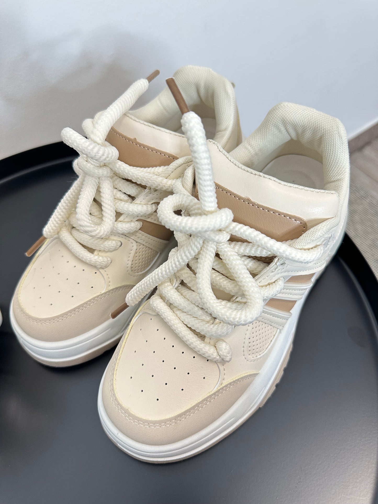 Scarpa tennis beige
