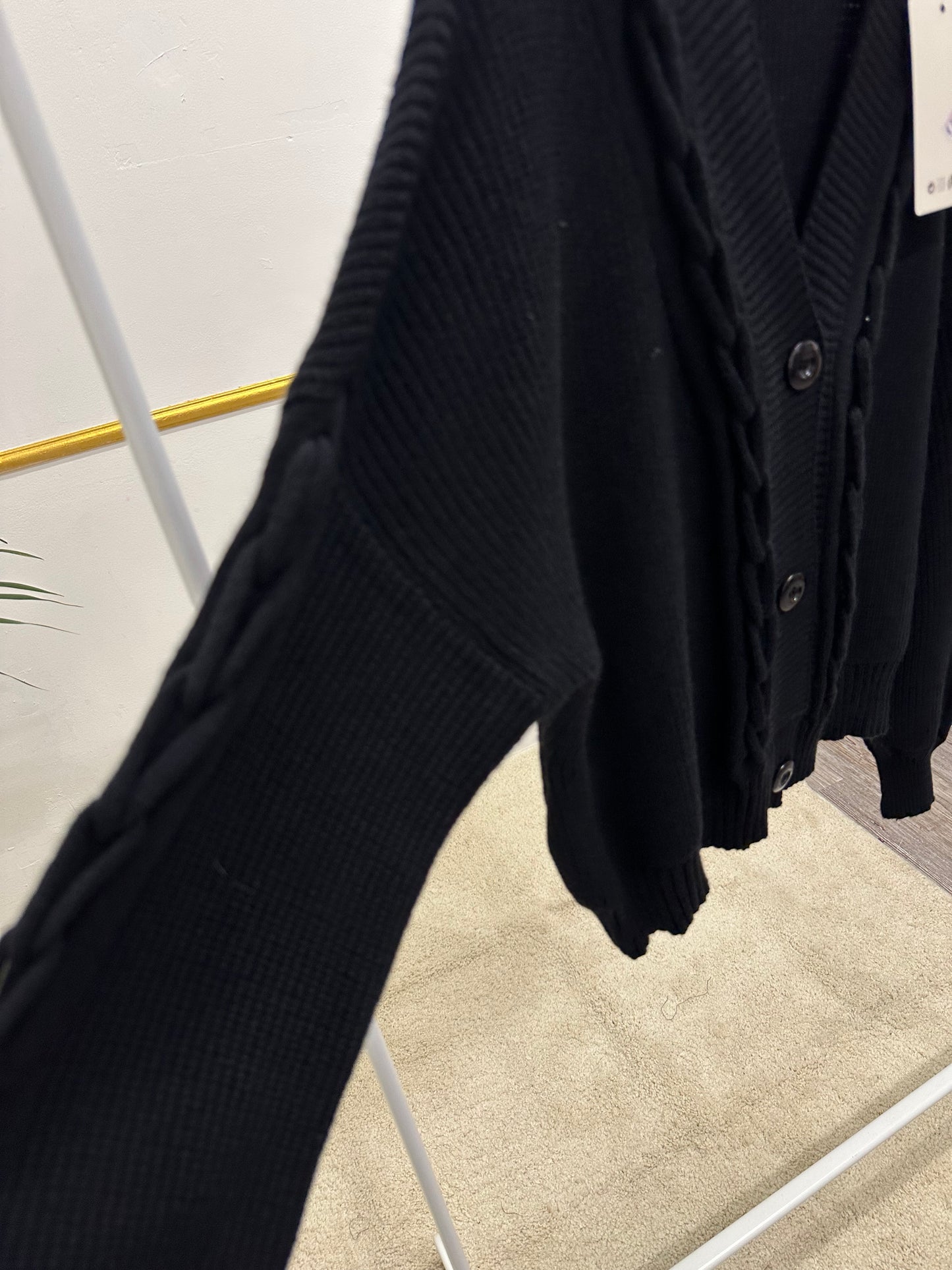 CARDIGAN TRECCIA PIÙ COLORI