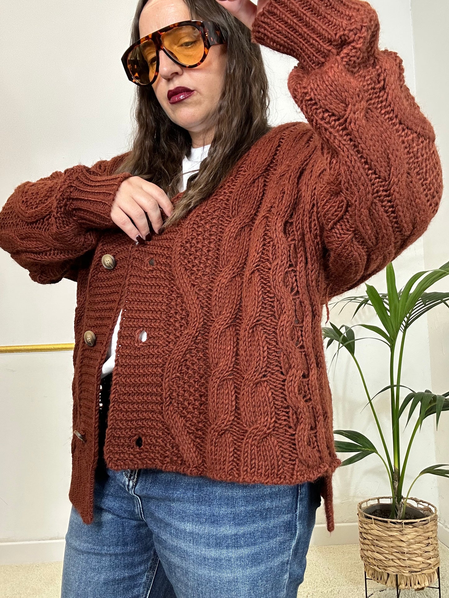 CARDIGAN GIORGIA RUGGINE