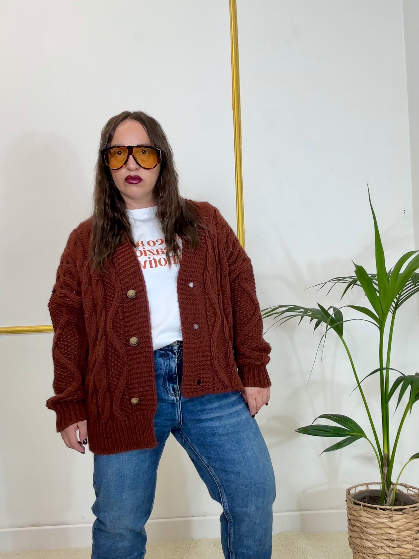 CARDIGAN GIORGIA RUGGINE