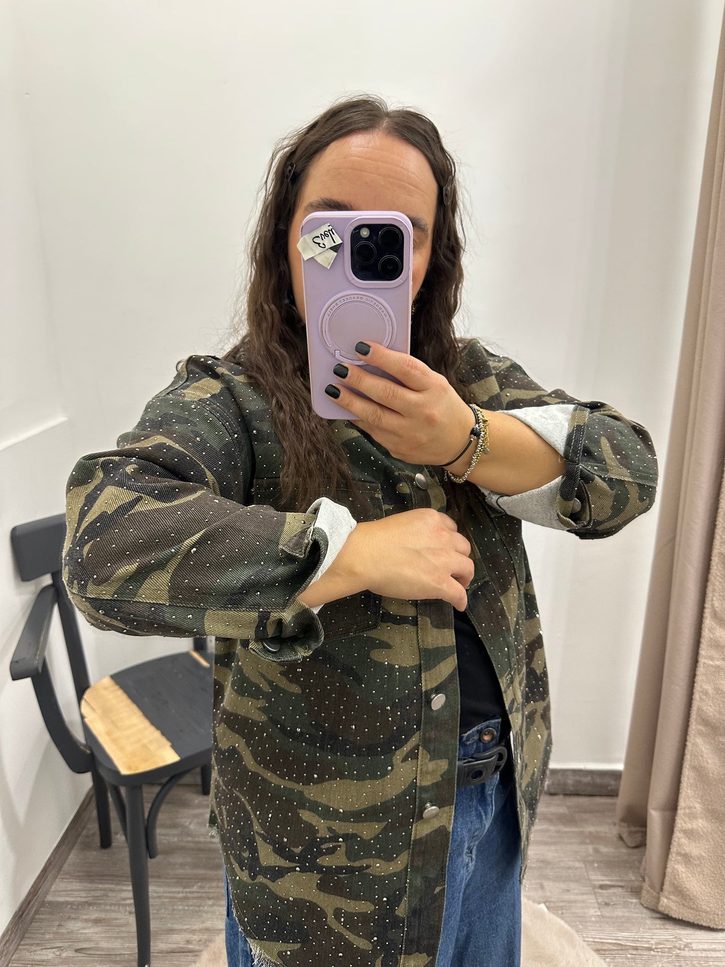 Camicia Militare Con strass