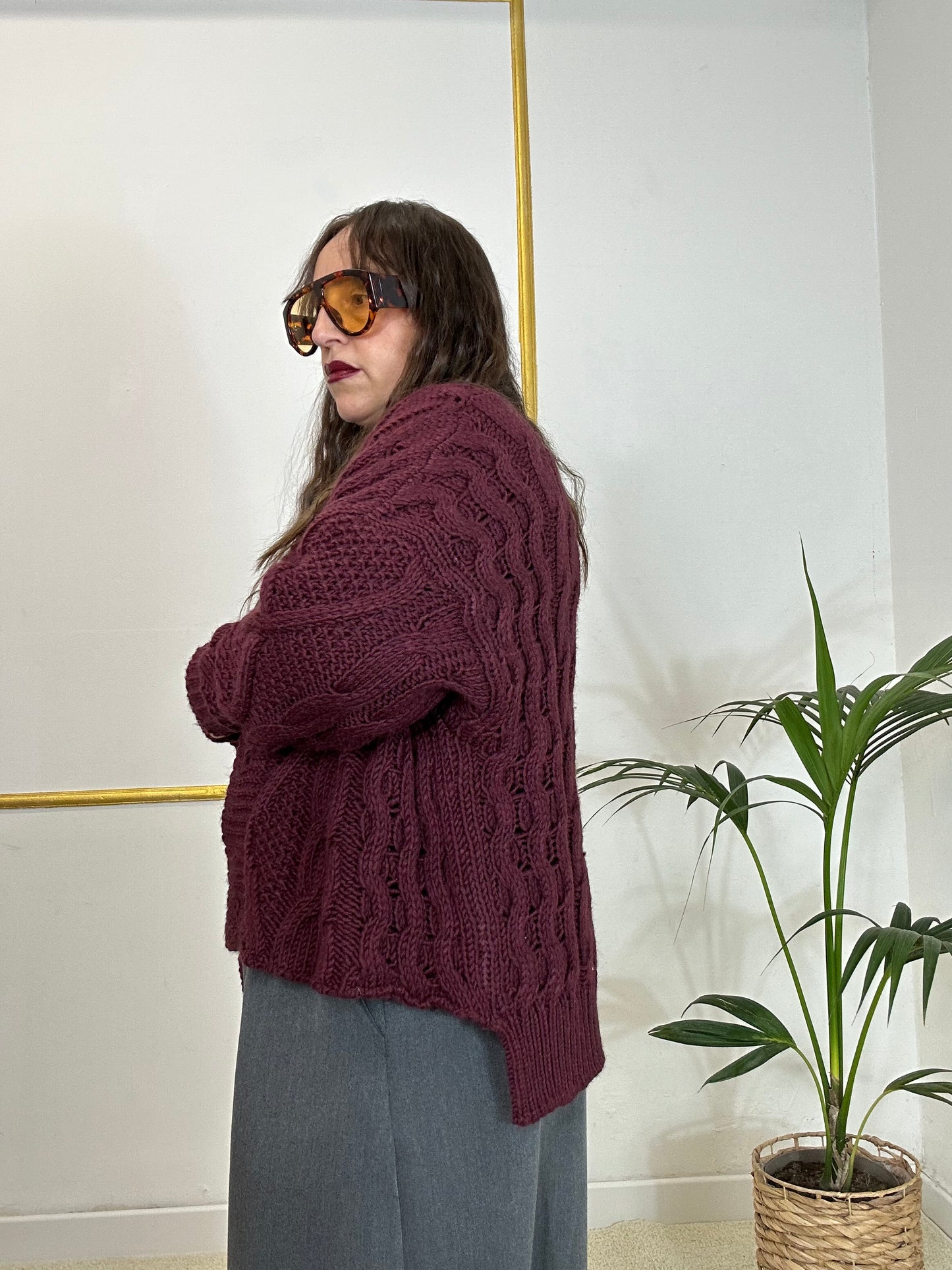 CARDIGAN GIORGIA BORGOGNA