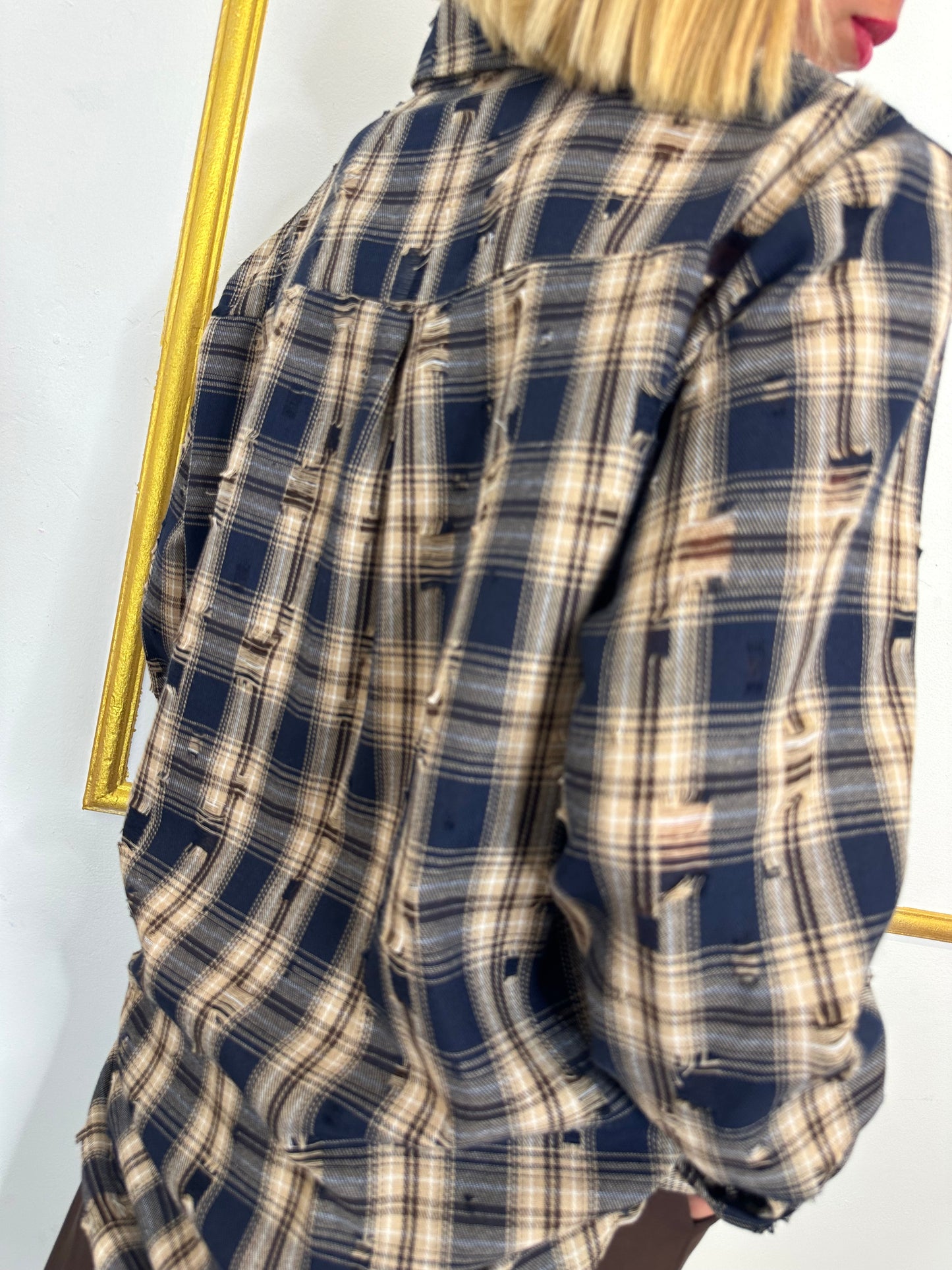 CAMICIA QUADRI STRAPPATA