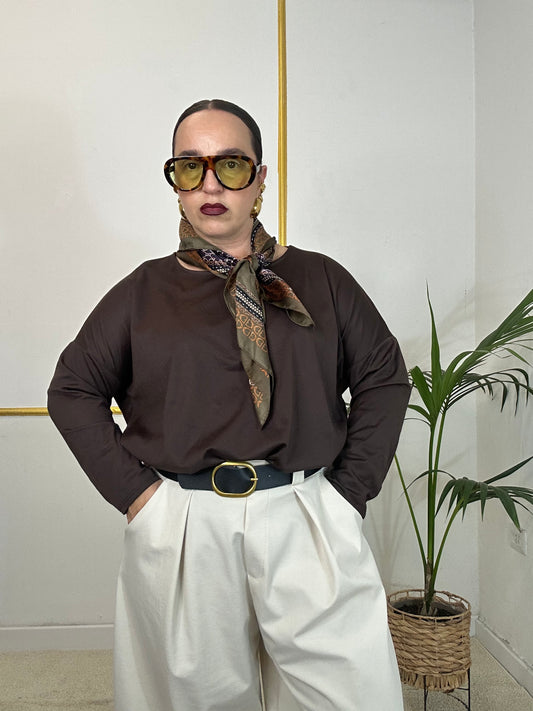 MAGLIA BASICA CON FOULARD