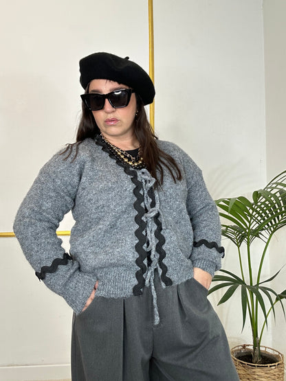 CARDIGAN GRIGIO NUVOLA