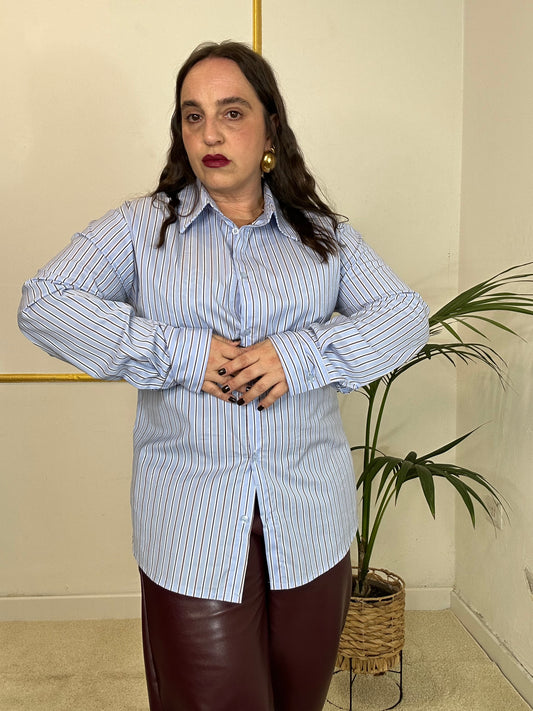 CAMICIA RIGHE DUE COLORI