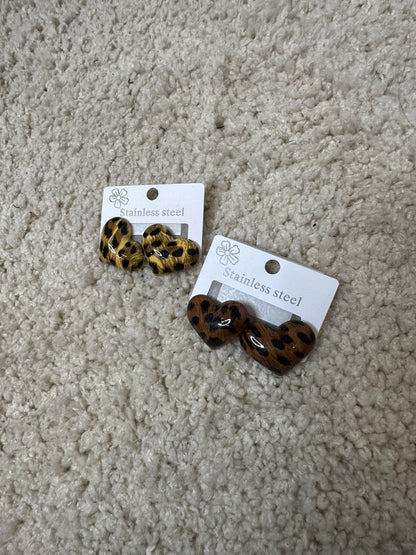 ORECCHINI CUORE MACULATO