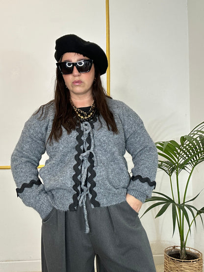 CARDIGAN GRIGIO NUVOLA