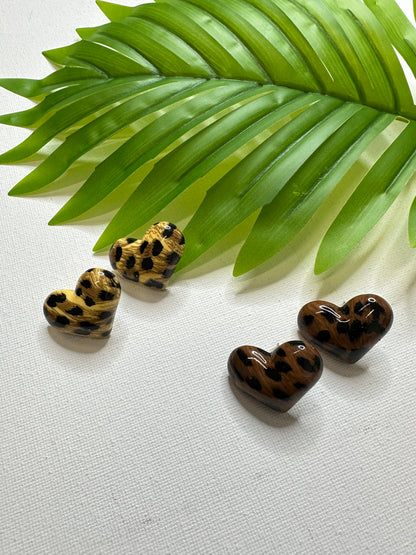 ORECCHINI CUORE MACULATO